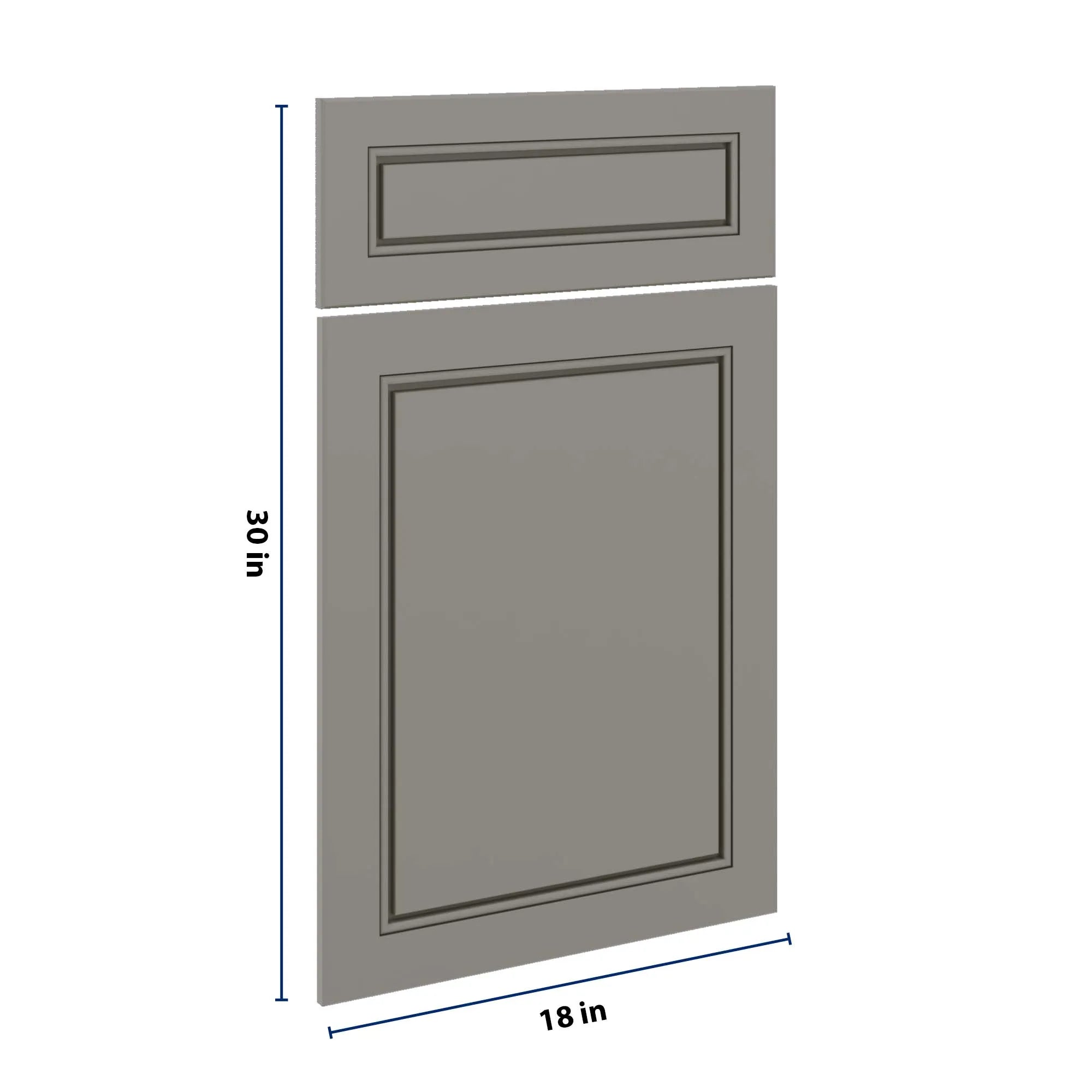 J&K Greige K3 Dummy Door & Drawer w/Frame 18" W x 30" H