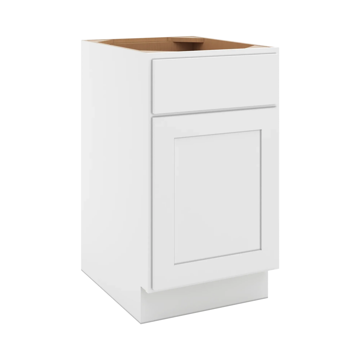 cnc luxor white 18 w x 32 1 2 h single door base cabinet