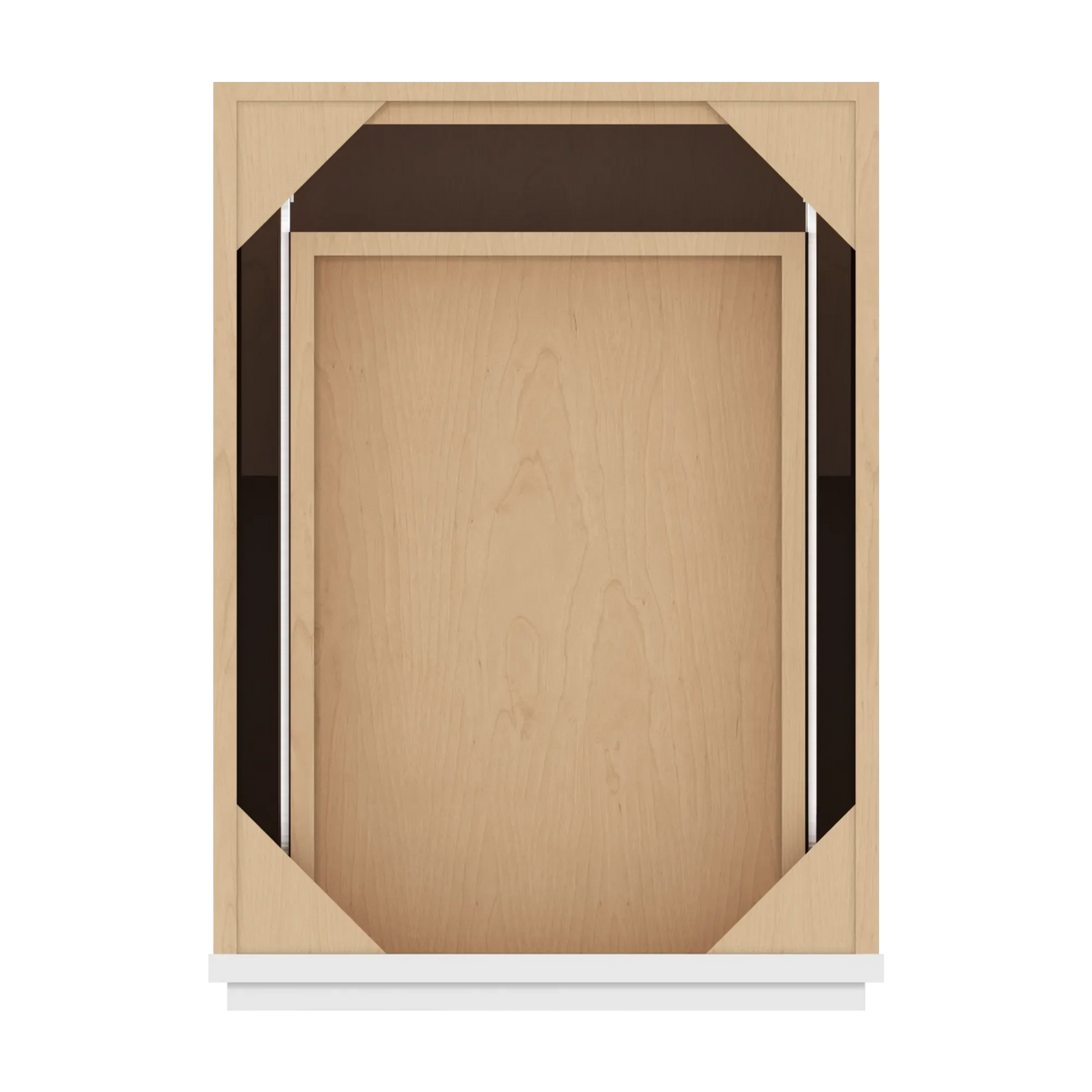 cnc luxor white 18 w x 32 1 2 h single door base cabinet