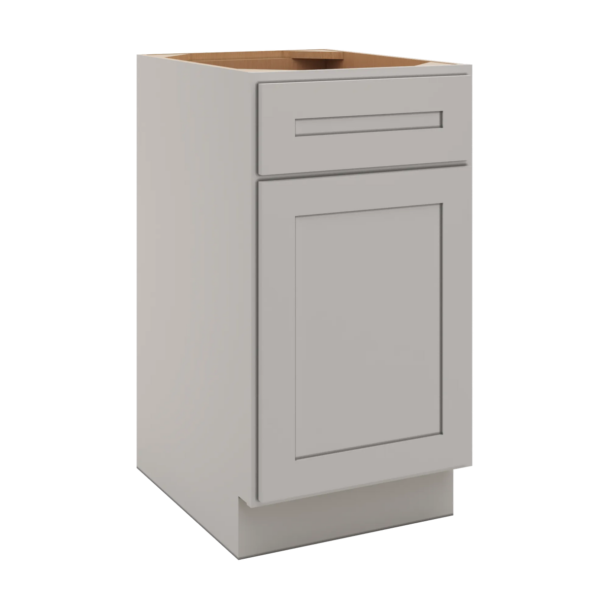 CNC Luxor 5-Piece Misty Grey 18" W Single Door Base Cabinet