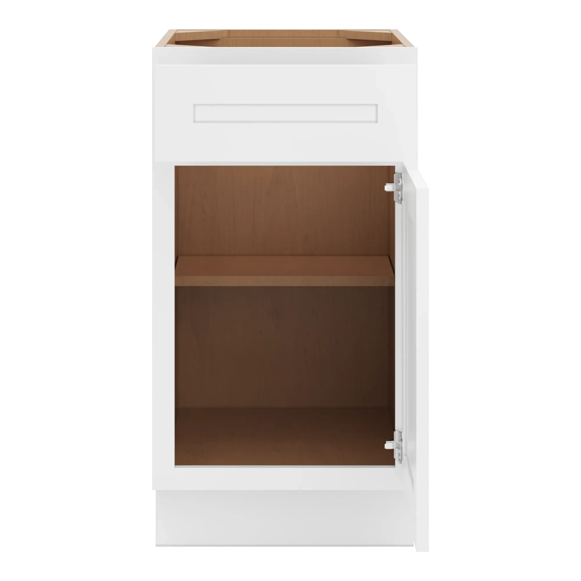 cnc luxor 5 piece white 18 w single door base cabinet