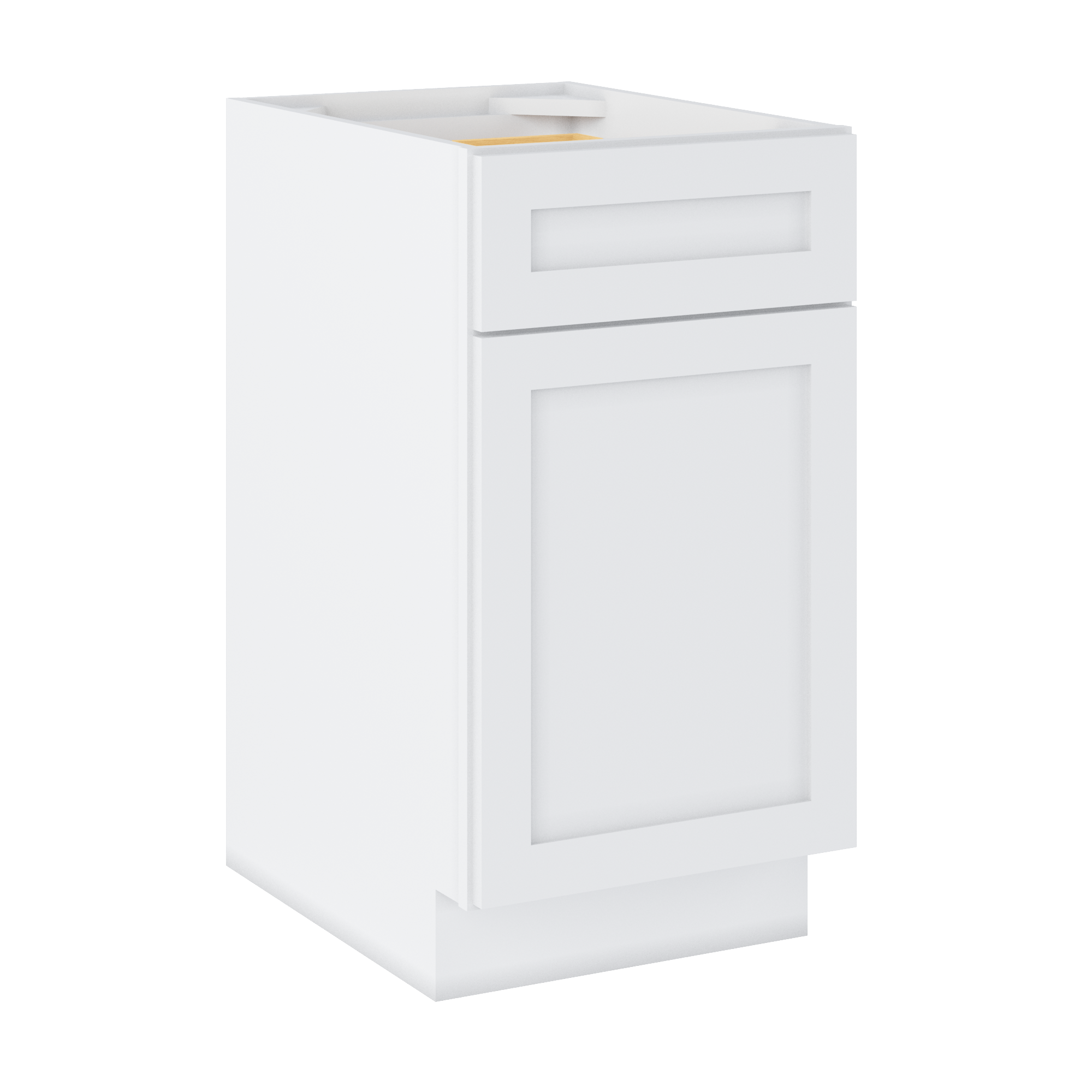 Base Kitchen Cabinet B18 Alpina White LessCare 18 in. width 34.5 in. height 24 in. depth