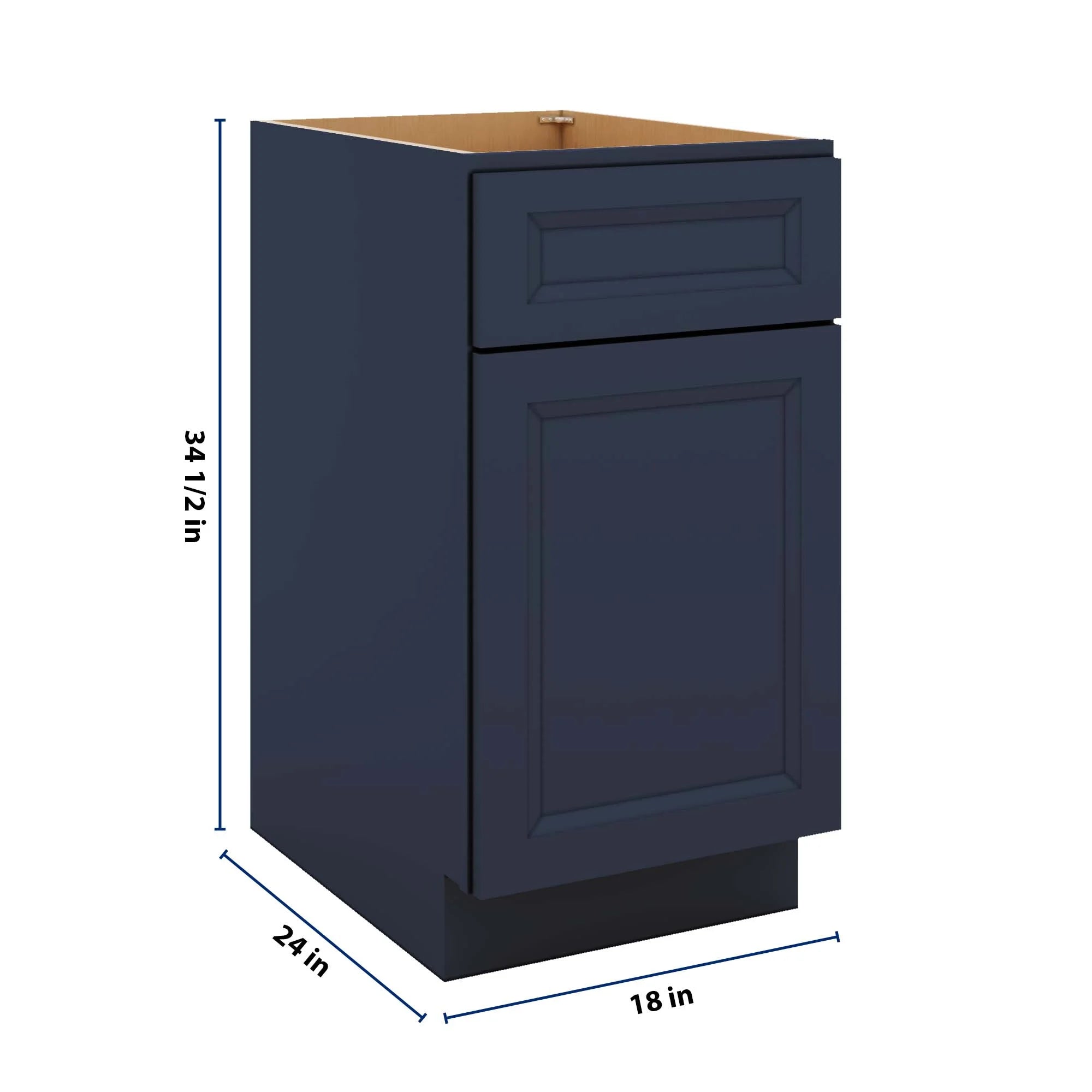 J&K Naval B7 Single Door Standard Base Cabinet - 18" W