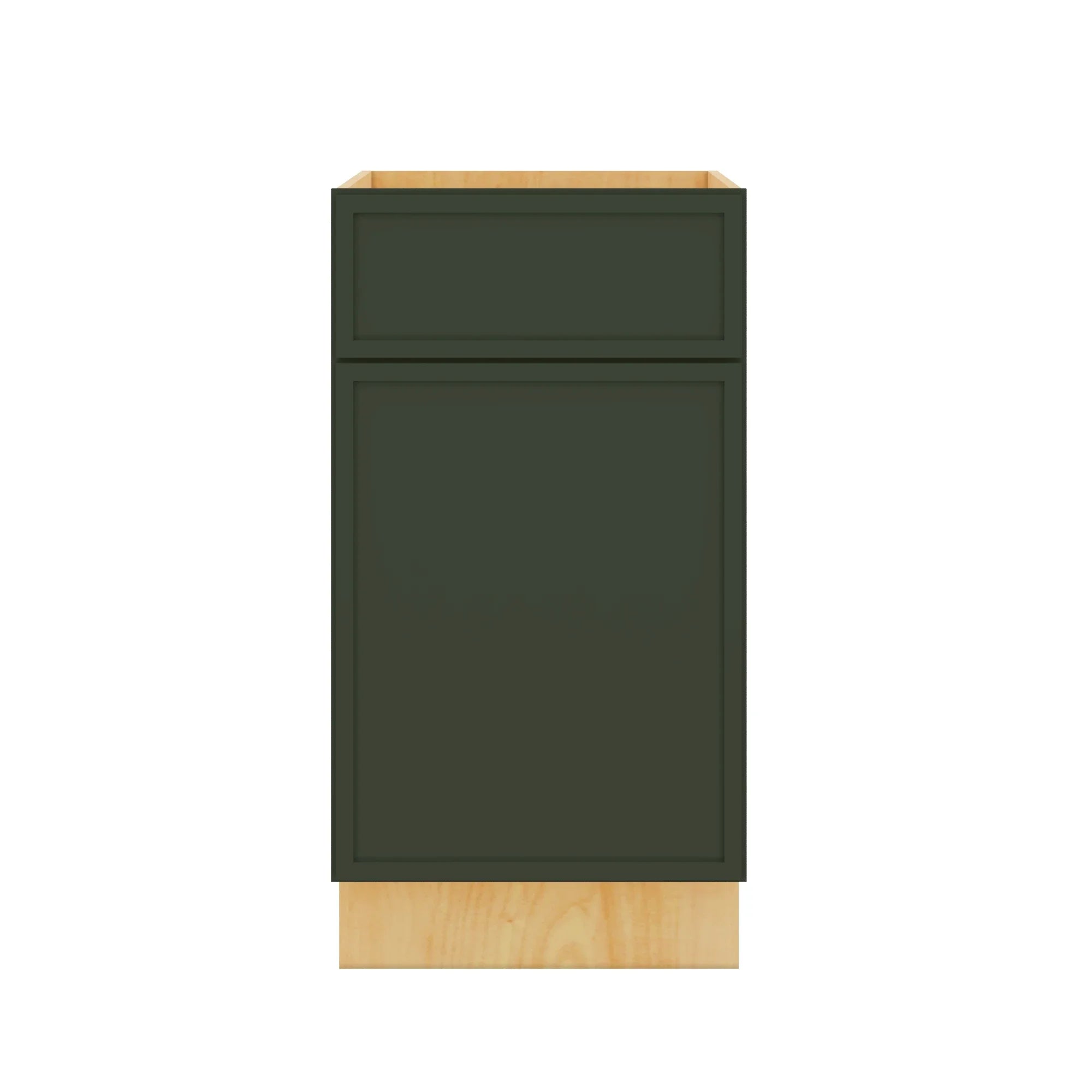 Modernform Cabinet Slim Sage Green 18" W X 34 1/2" H X 24" D Single Door Base Cabinet