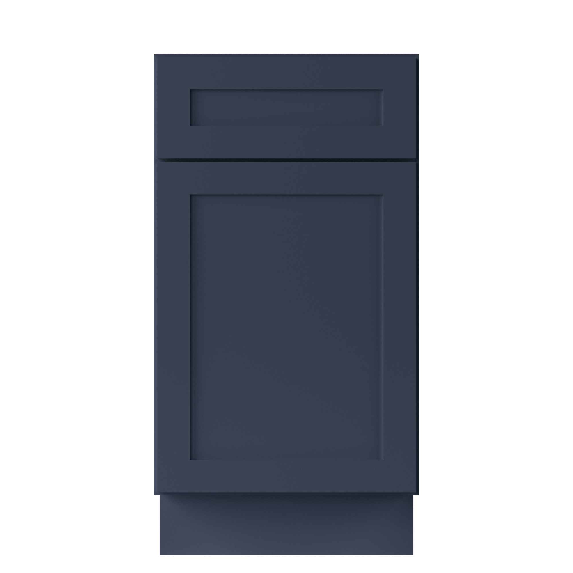 Base Kitchen Cabinet B18 Danbury Blue LessCare 18 in. width 34.5 in. height 24 in. depth