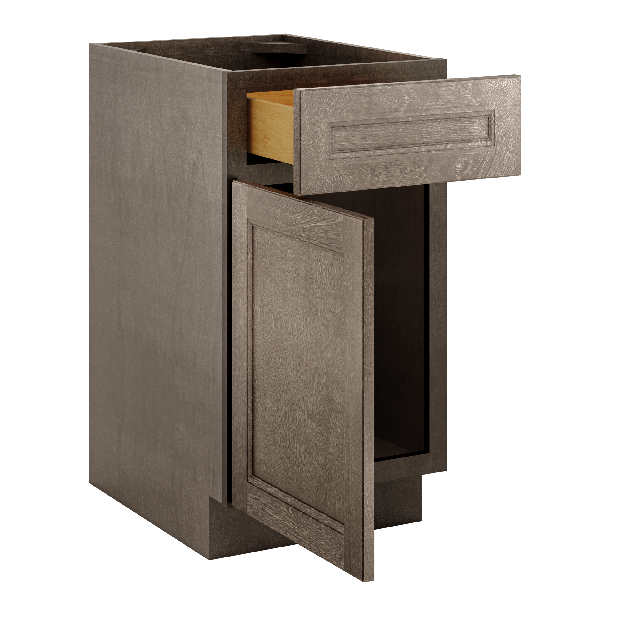 Base Single Door One Drawer 18" Wide Milan Slate Cabinet