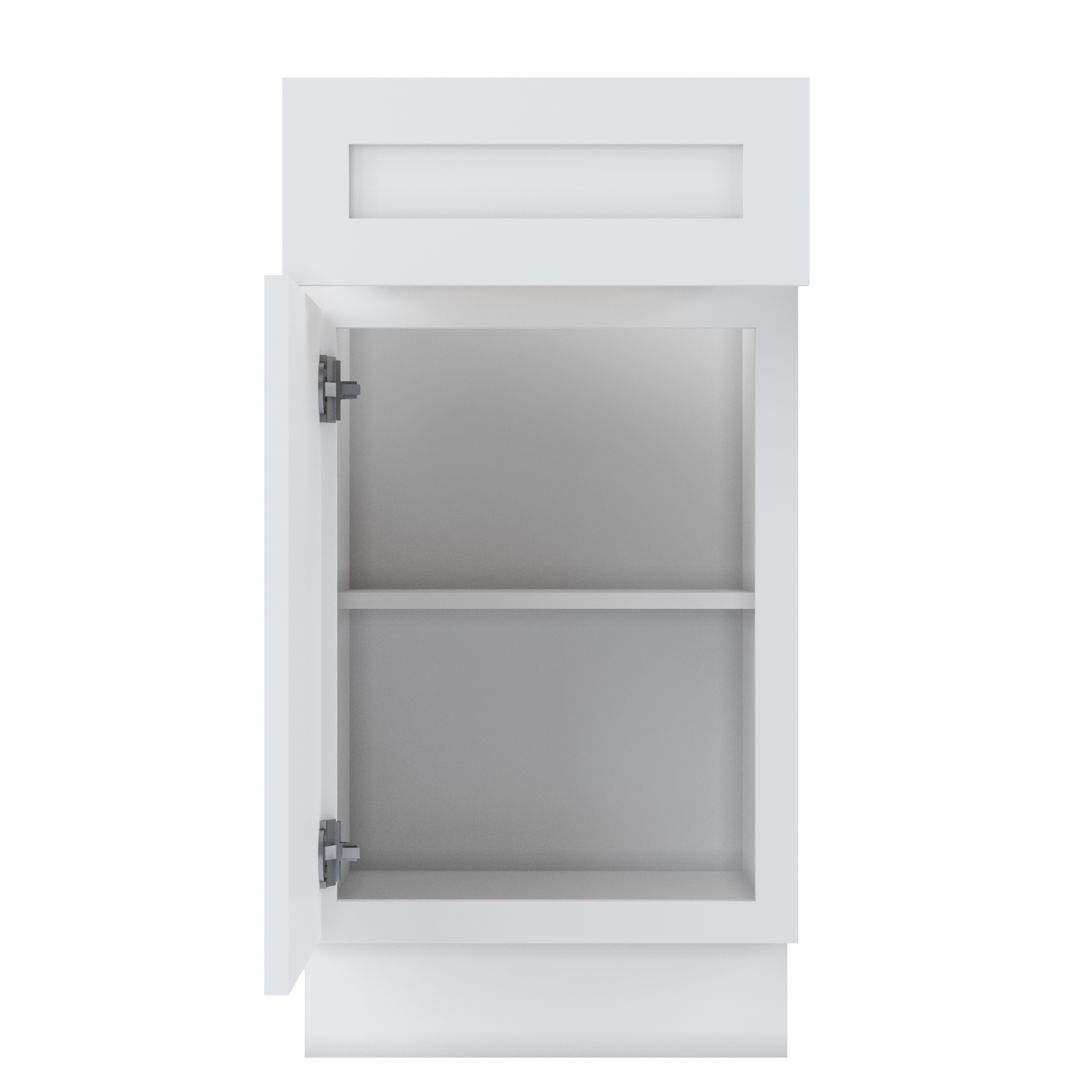 Base Kitchen Cabinet B18 Alpina White LessCare 18 in. width 34.5 in. height 24 in. depth