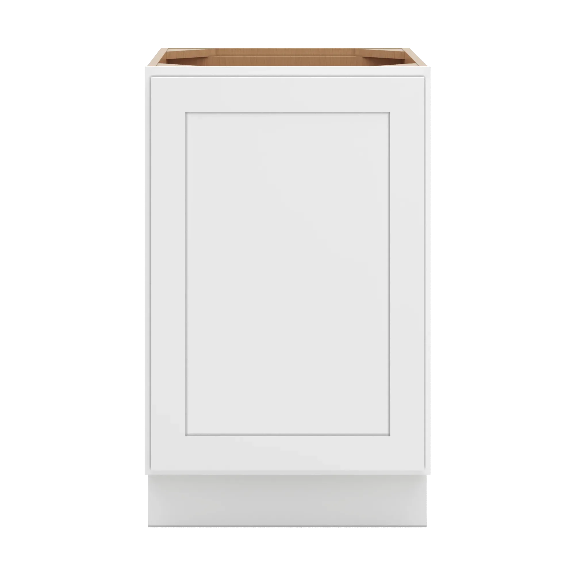 cnc luxor 5 piece white 21 w full height single door base cabinet w 1 pullout shelf