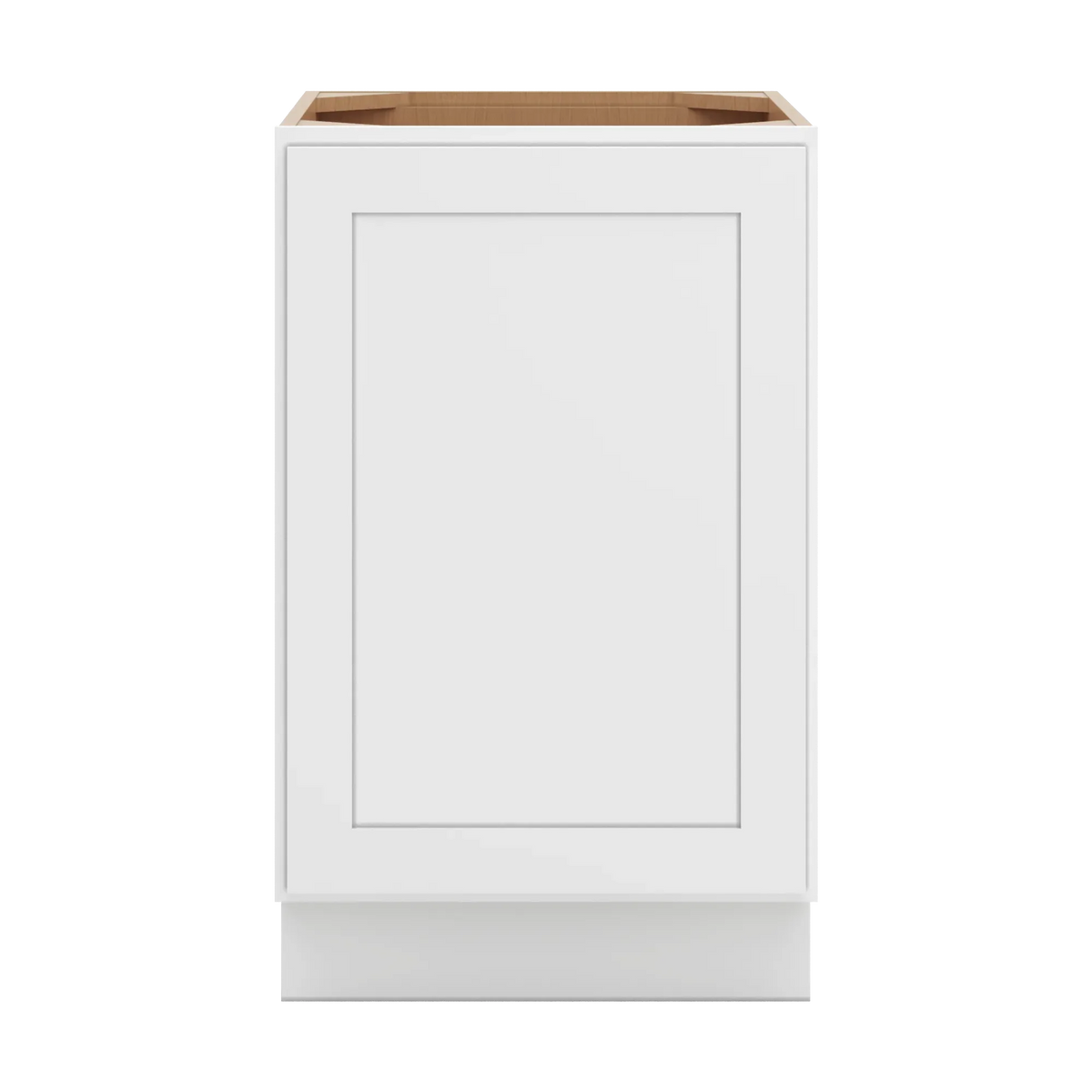cnc luxor white 21 w full height single door base cabinet w 1 pullout shelf