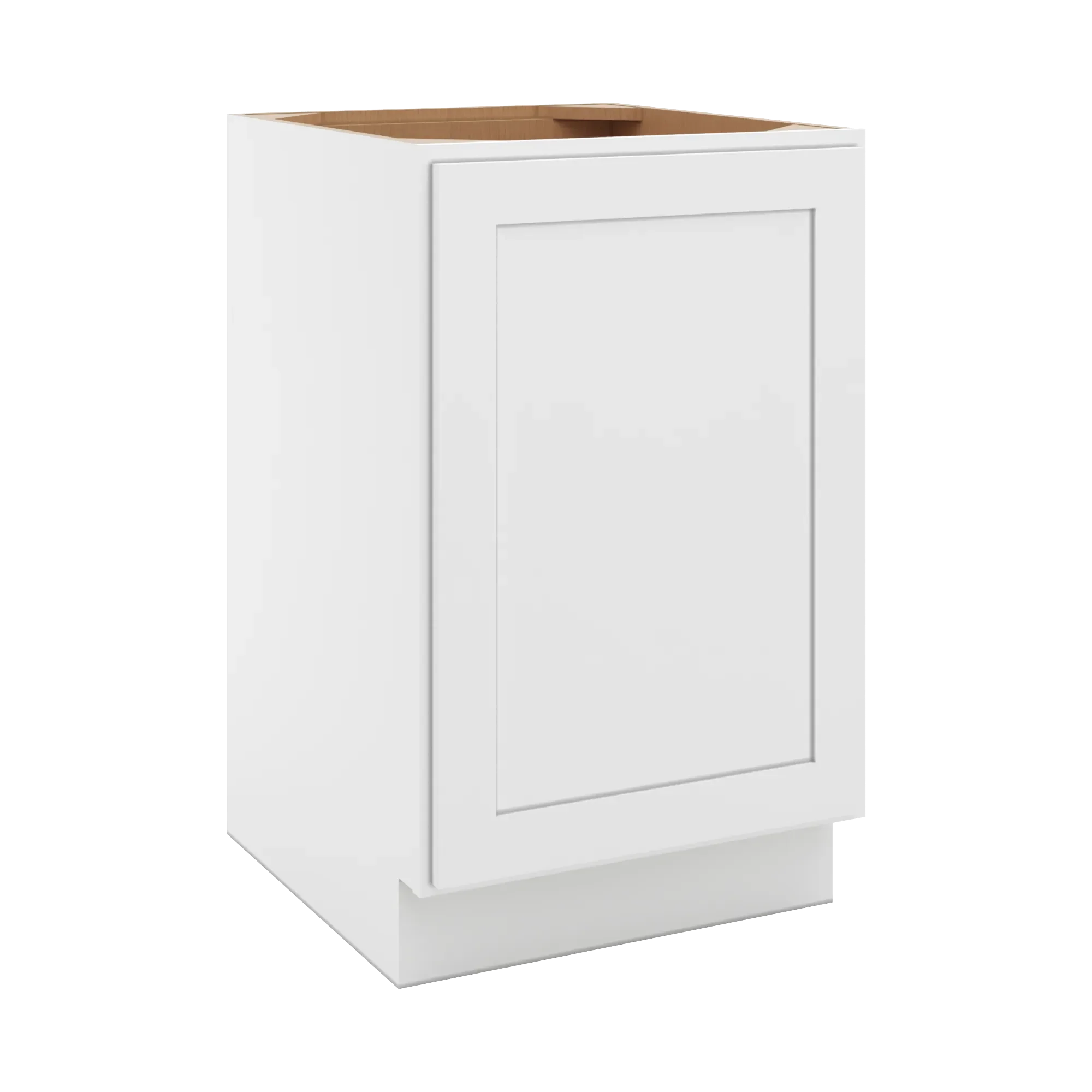 cnc luxor 5 piece white 21 w full height single door base cabinet w 2 pullout shelf