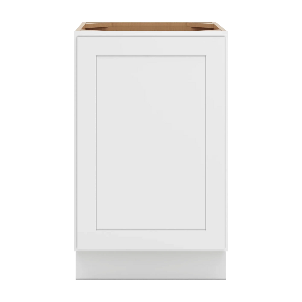cnc luxor white 21 w full height single door base cabinet w 2 pullout shelf