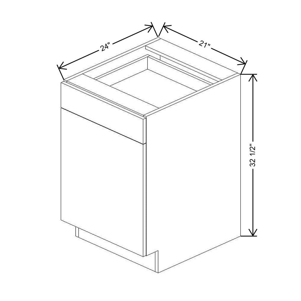 CNC Classic Milano Seaside 21" W X 32 1/2" H Single Door Base Cabinet