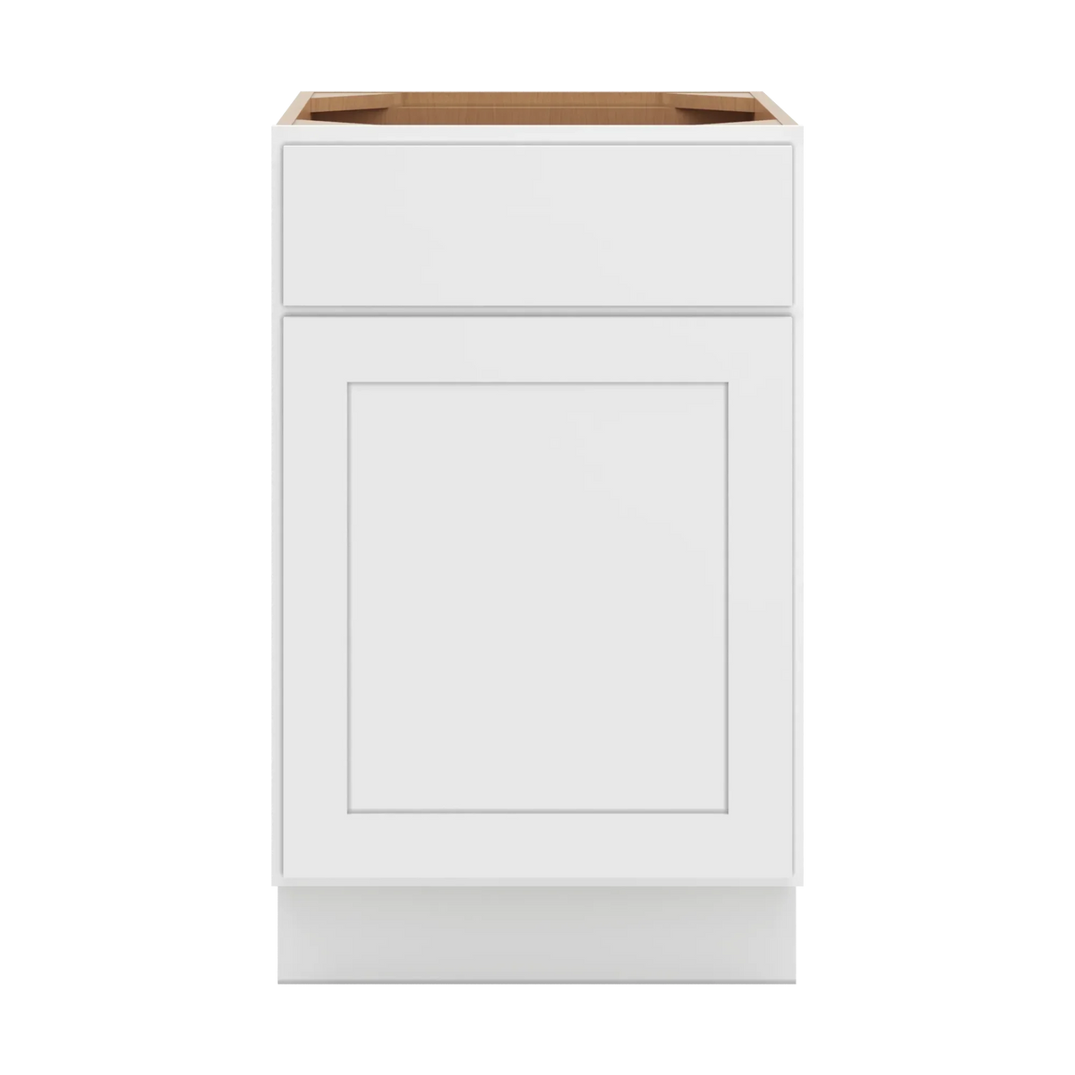 cnc luxor white 21 w single door base cabinet w 1 pullout shelf