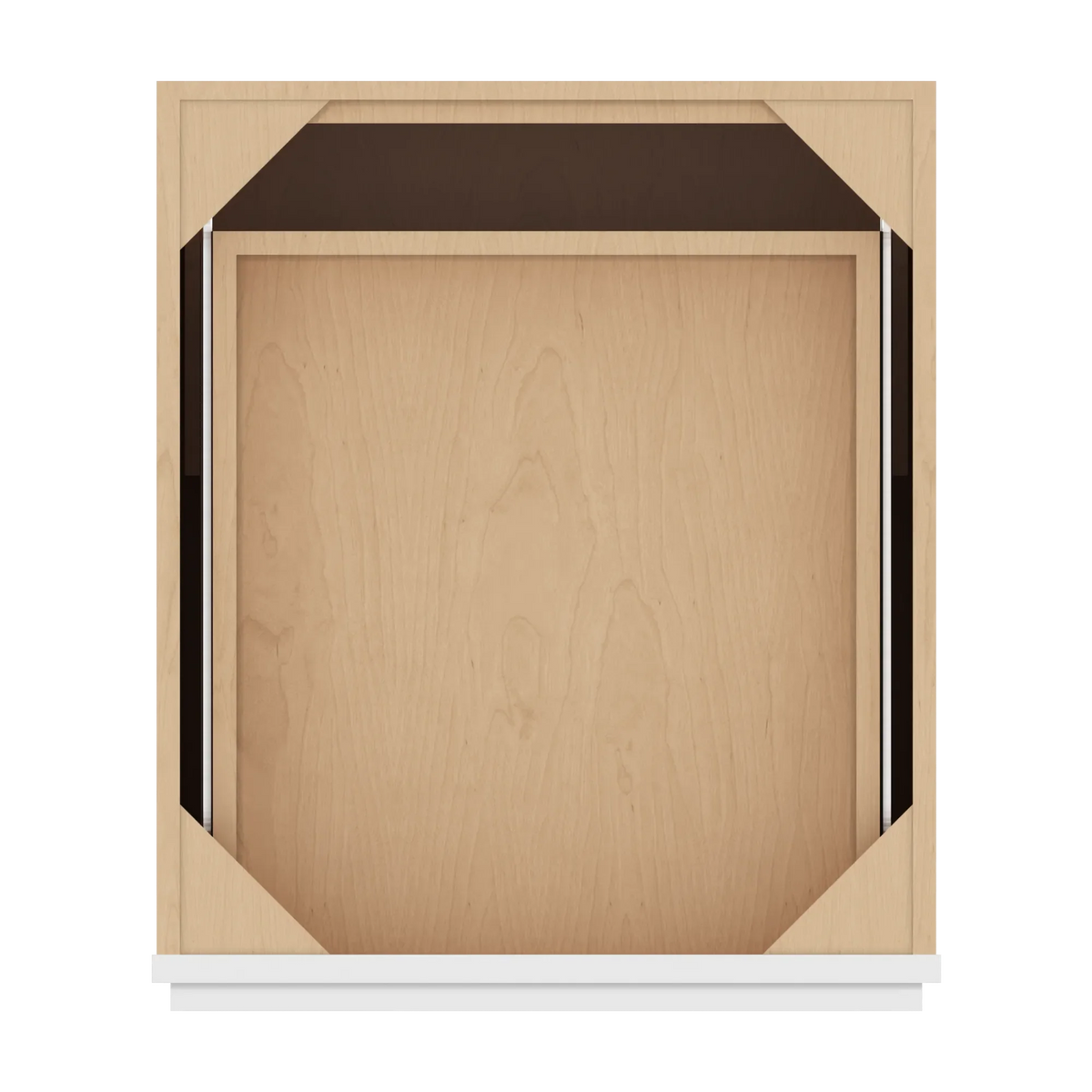 cnc luxor white 21 w single door base cabinet w 1 pullout shelf