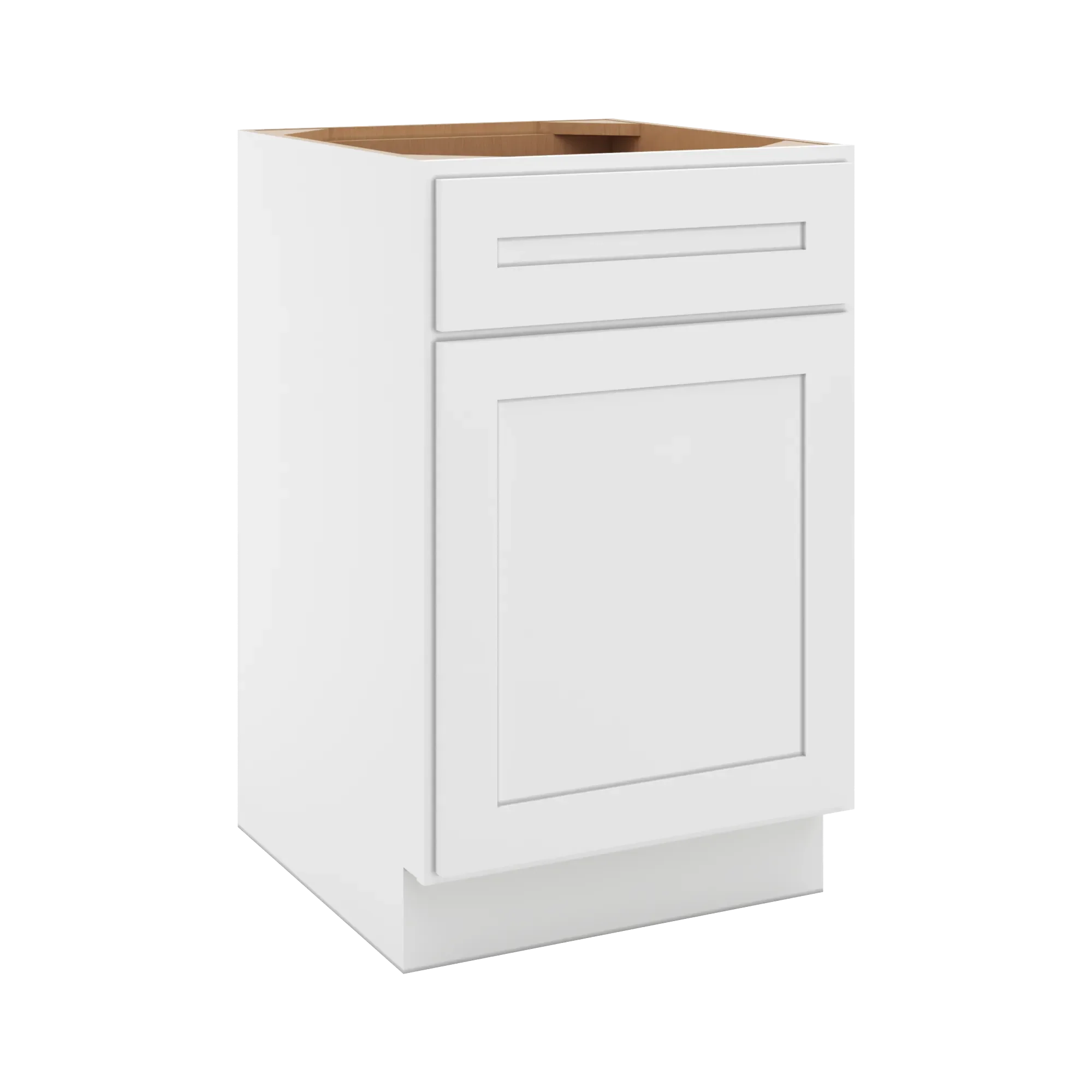 cnc luxor 5 piece white 21 w single door base cabinet w 2 pullout shelf