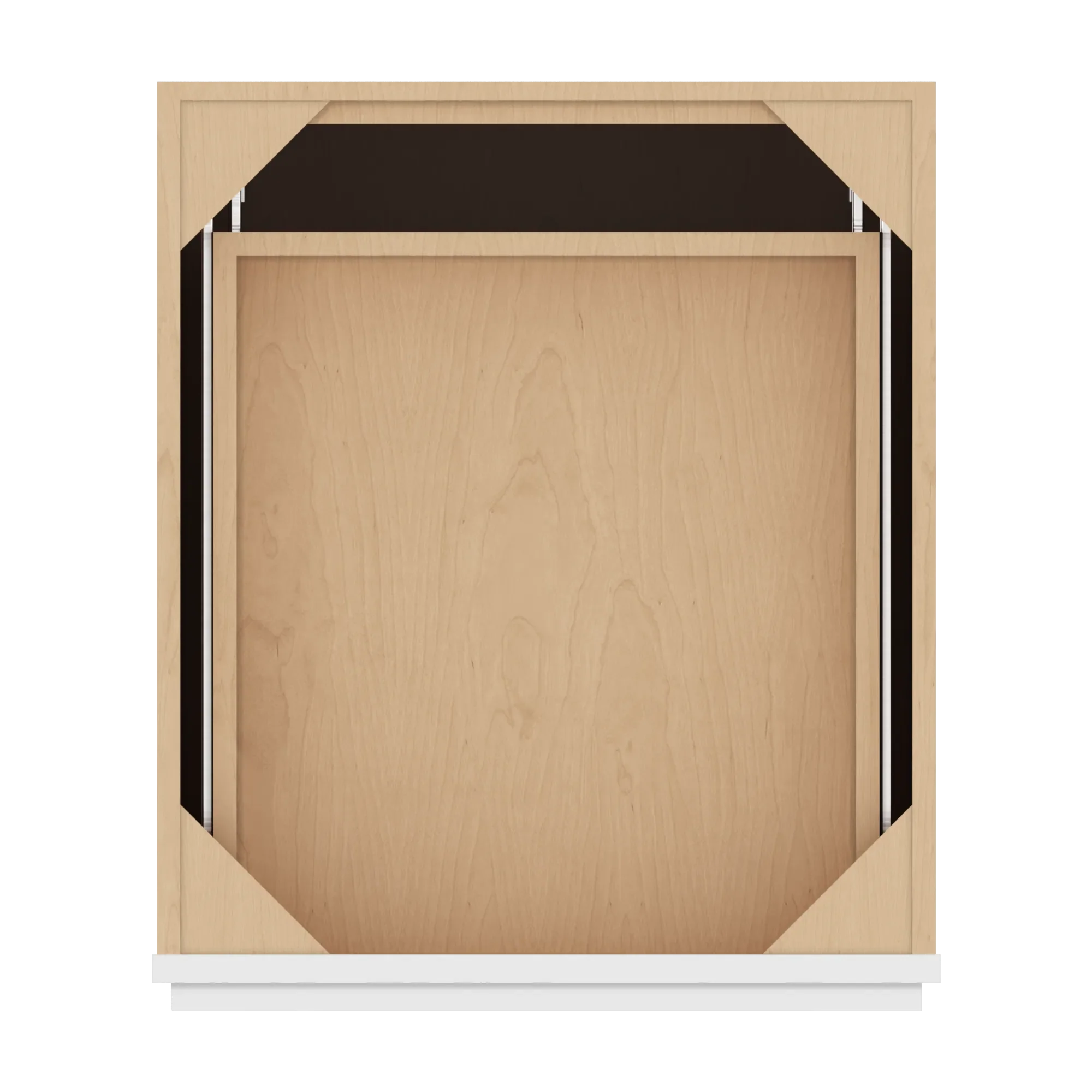cnc luxor 5 piece white 21 w single door base cabinet w 2 pullout shelf