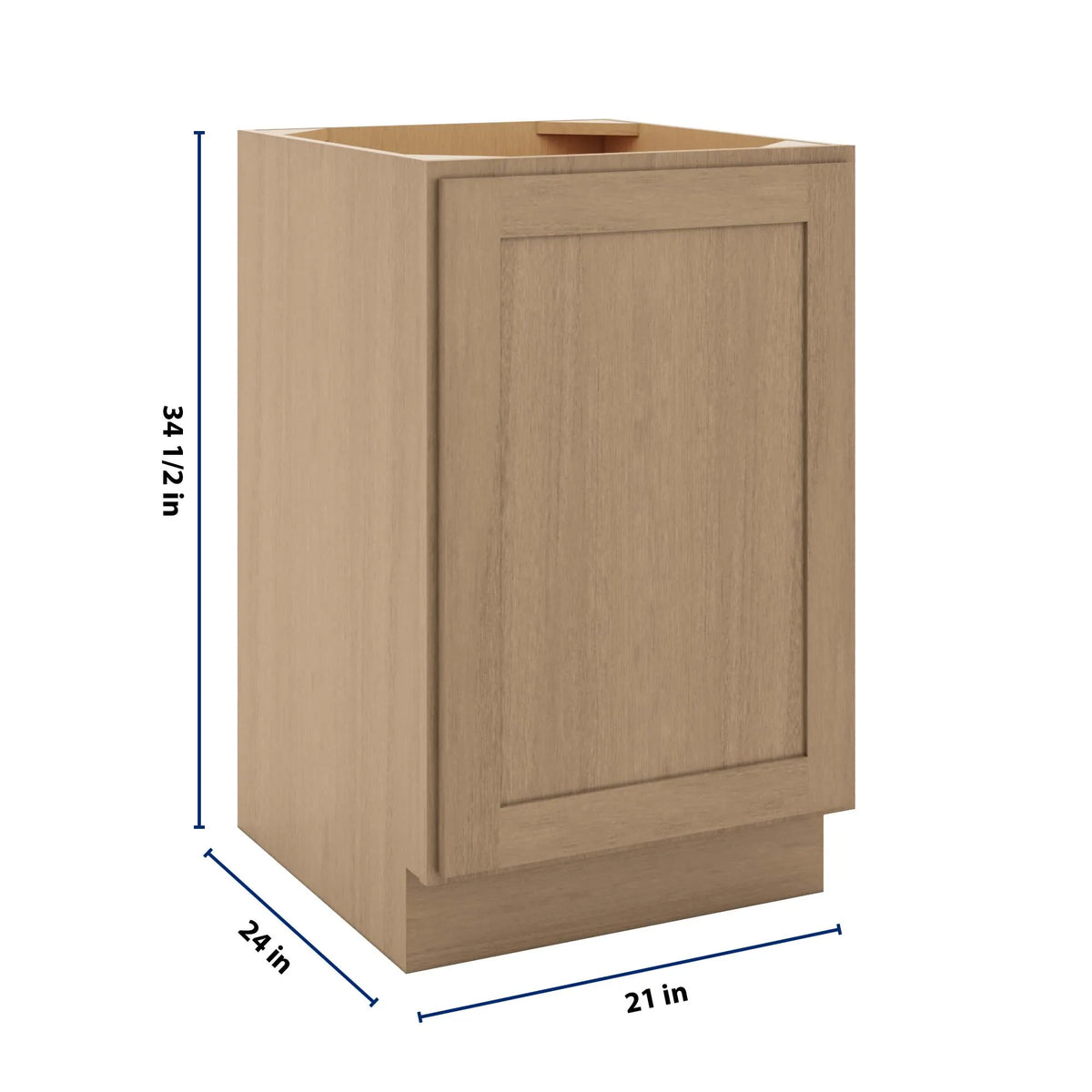 CNC Luxor 5-Piece Harvest 21" W Full Height Single Door Base Cabinet