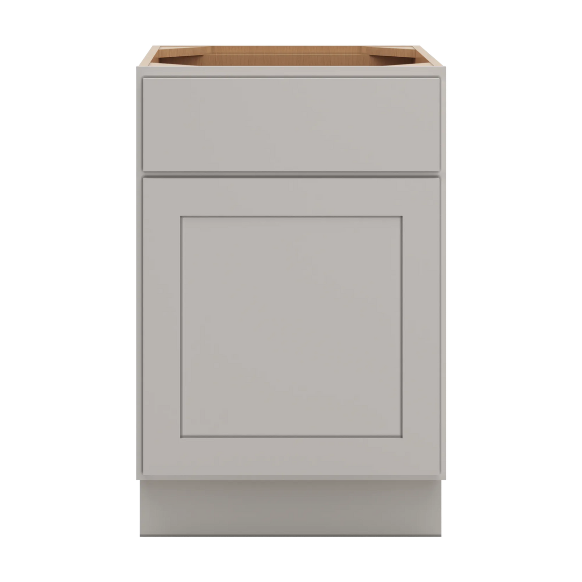 cnc luxor misty grey 21 w x 32 1 2 h single door base cabinet