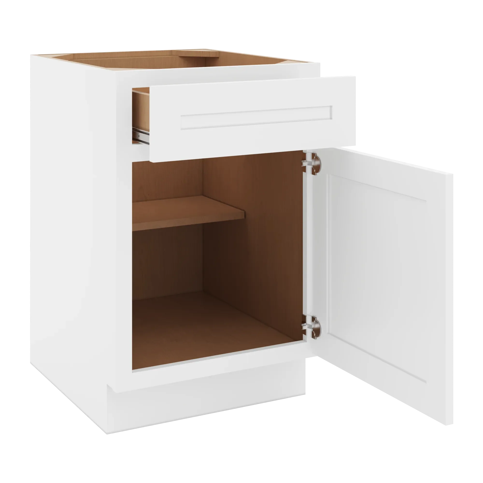 cnc luxor 5 piece white 21 w x 32 1 2 h single door base cabinet