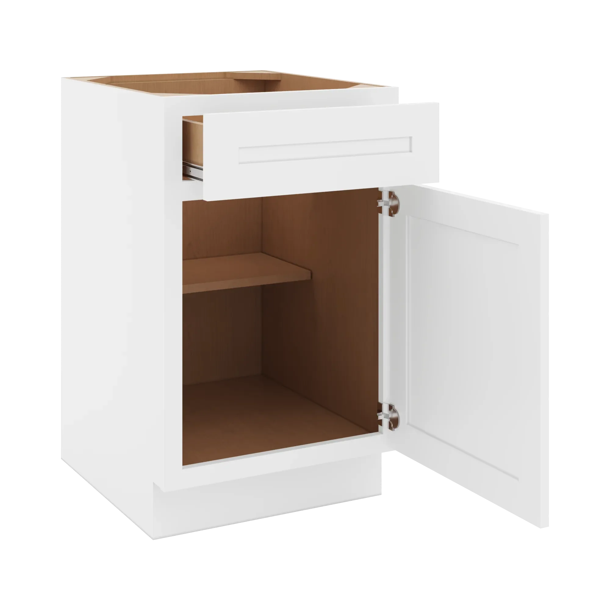 cnc luxor 5 piece white 21 w single door base cabinet
