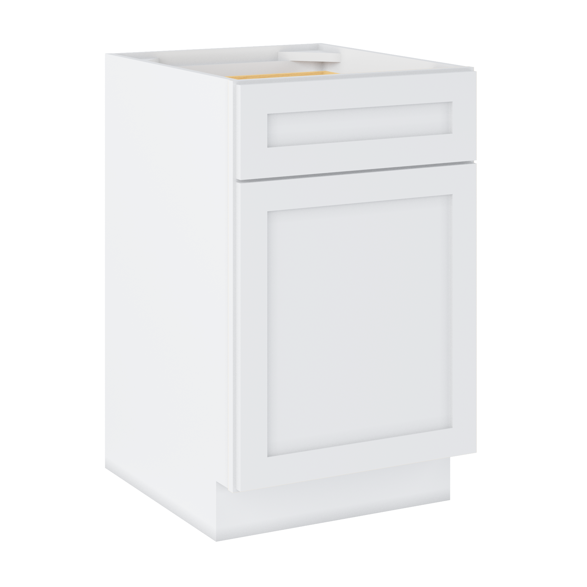 Base Kitchen Cabinet B21 Alpina White LessCare 21 in. width 34.5 in. height 24 in. depth