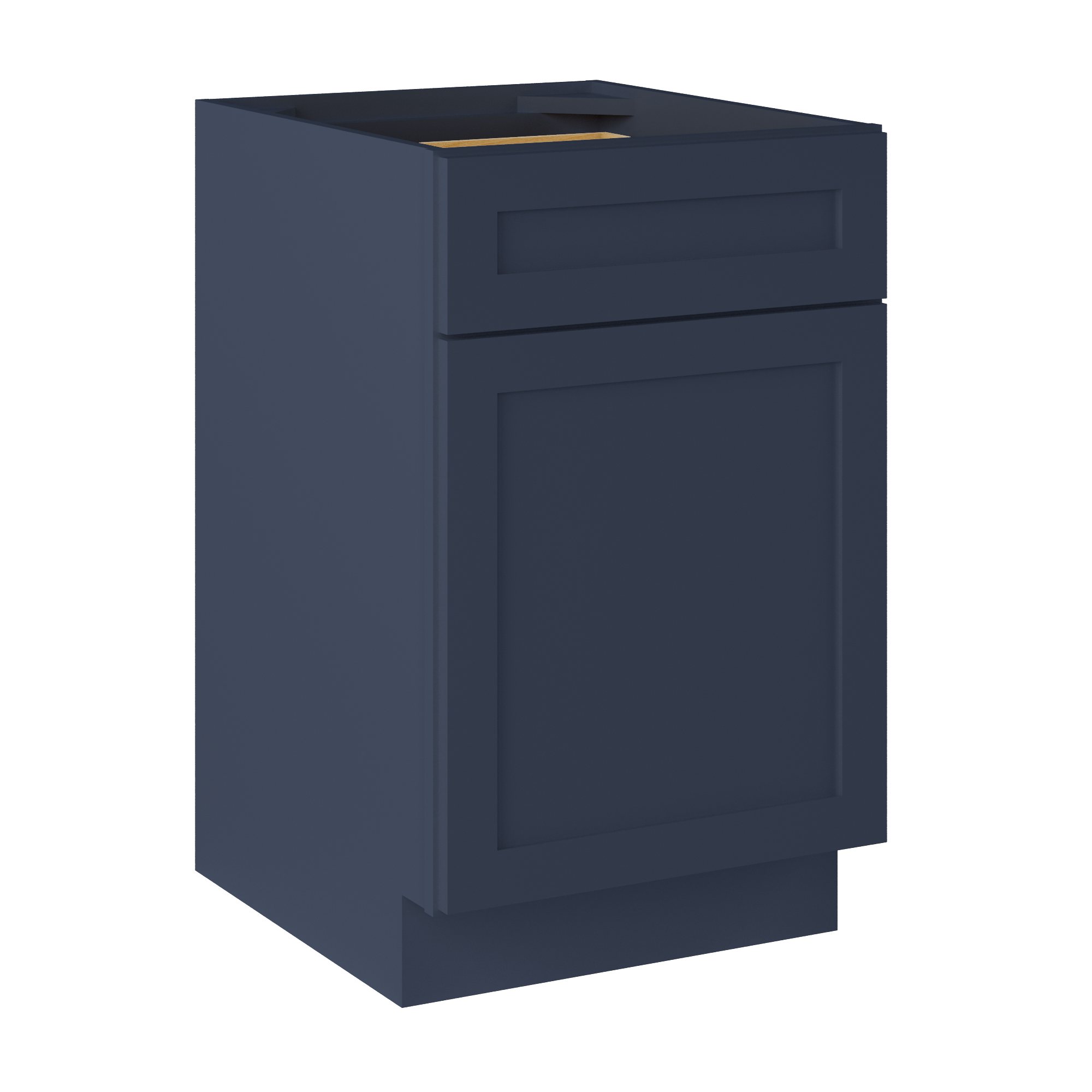 Base Kitchen Cabinet B21 Danbury Blue LessCare 21 in. width 34.5 in. height 24 in. depth