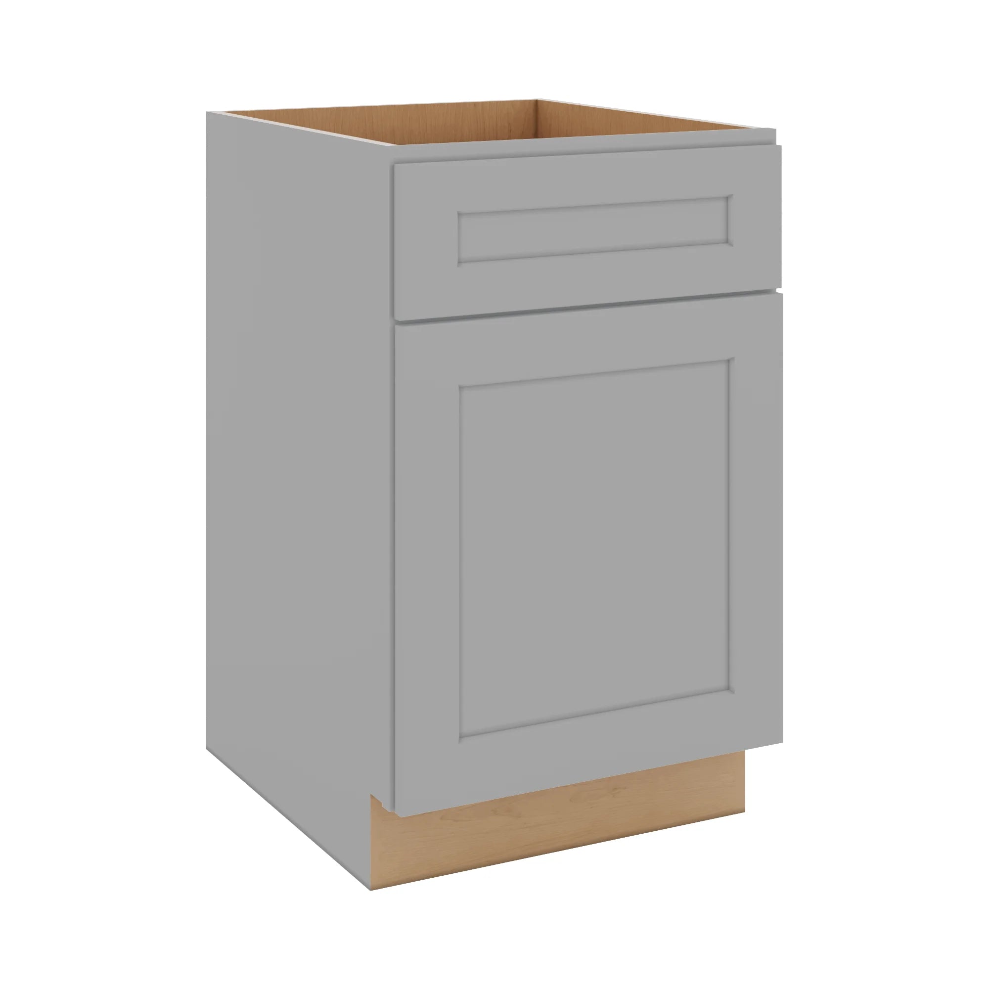 J&K Castle Grey S5 Single Door Standard Base Cabinet - 21" W