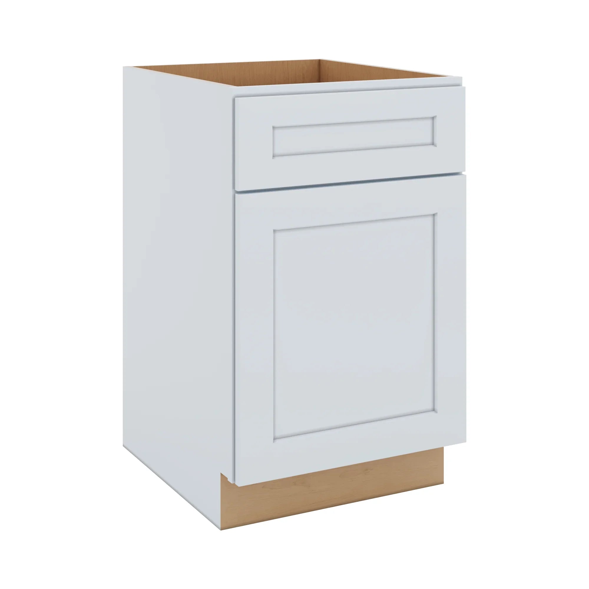 J&K White Shaker S8 Single Door Standard Base Cabinet - 21" W