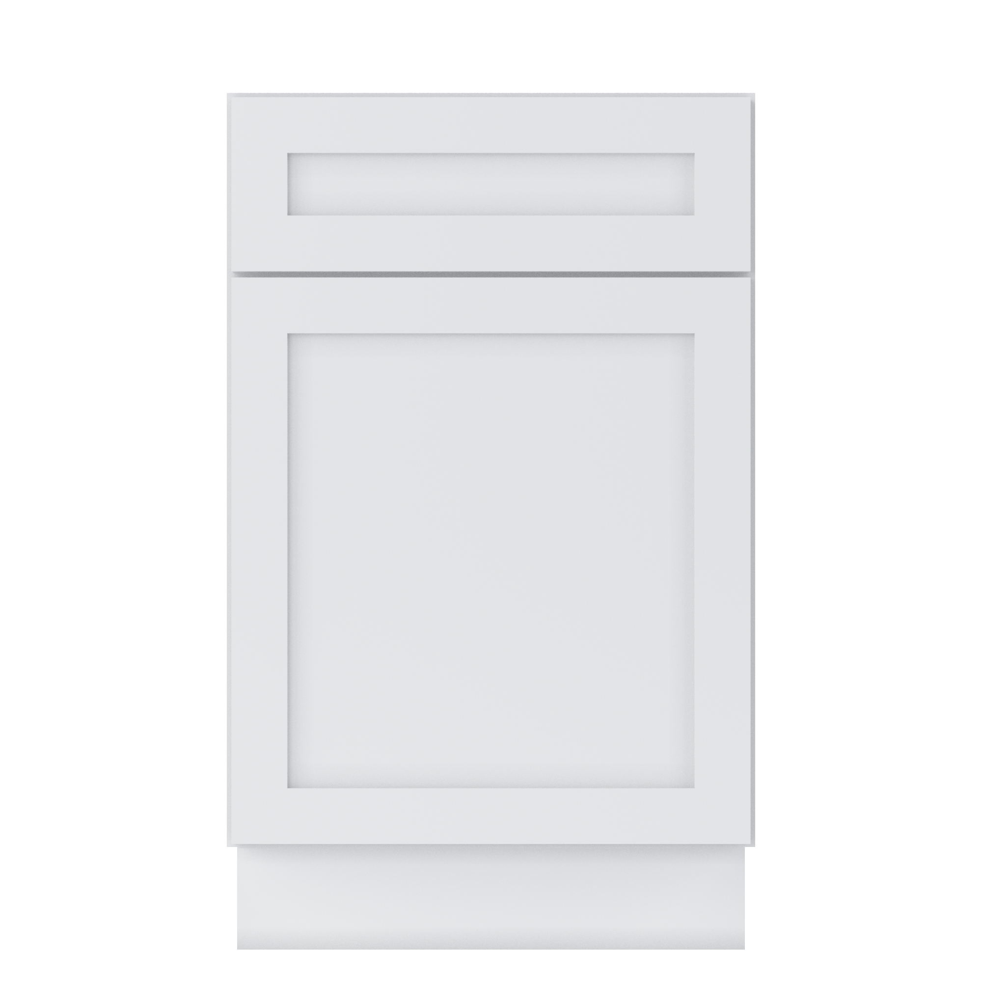 Base Kitchen Cabinet B21 Alpina White LessCare 21 in. width 34.5 in. height 24 in. depth