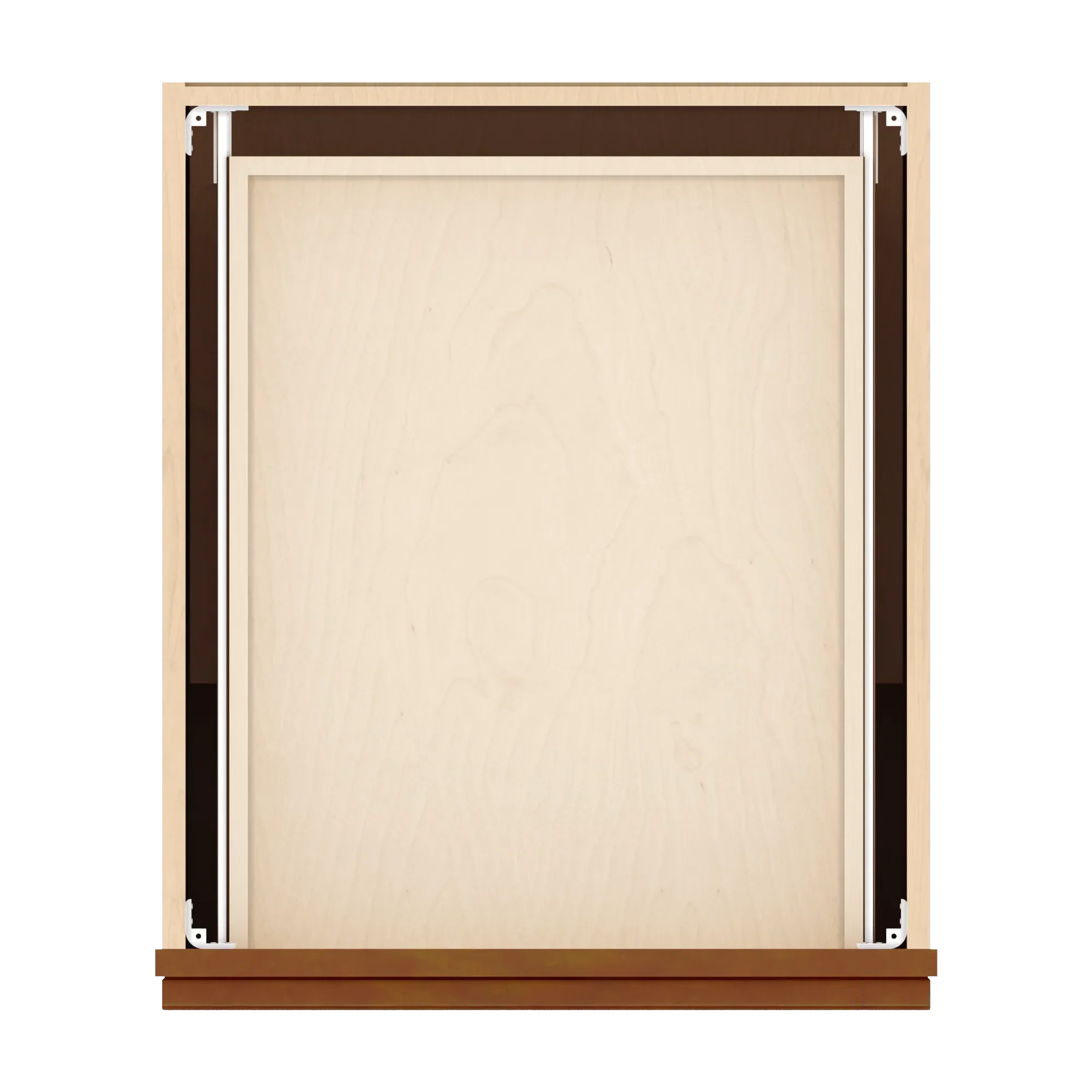 j k mocha glazed k10 single door standard base cabinet 21 w