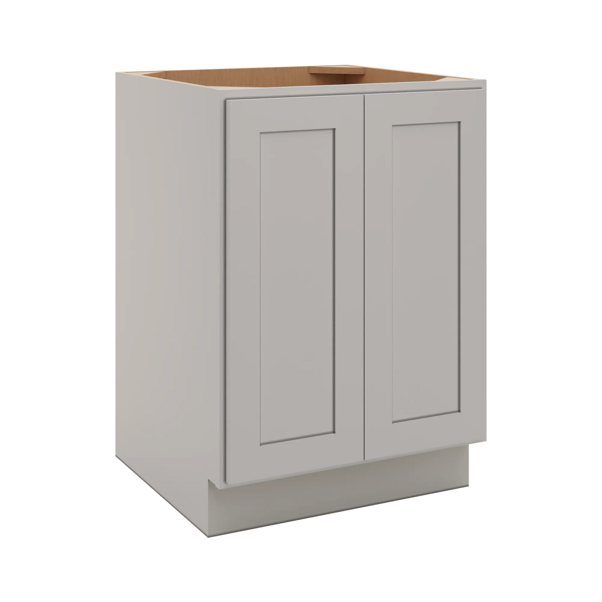 CNC Luxor 5-Piece Misty Grey 24" W Full Height Double Door Base Cabinet