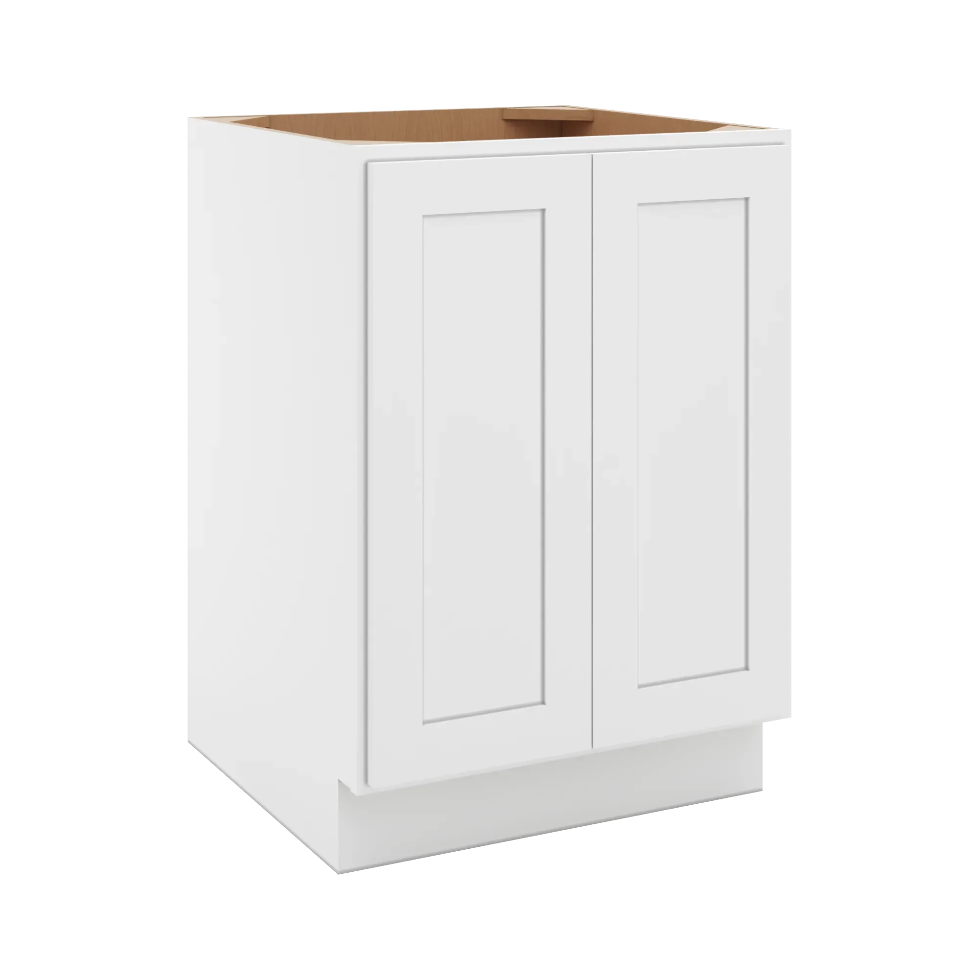 cnc luxor 5 piece white 24 w full height double door base cabinet