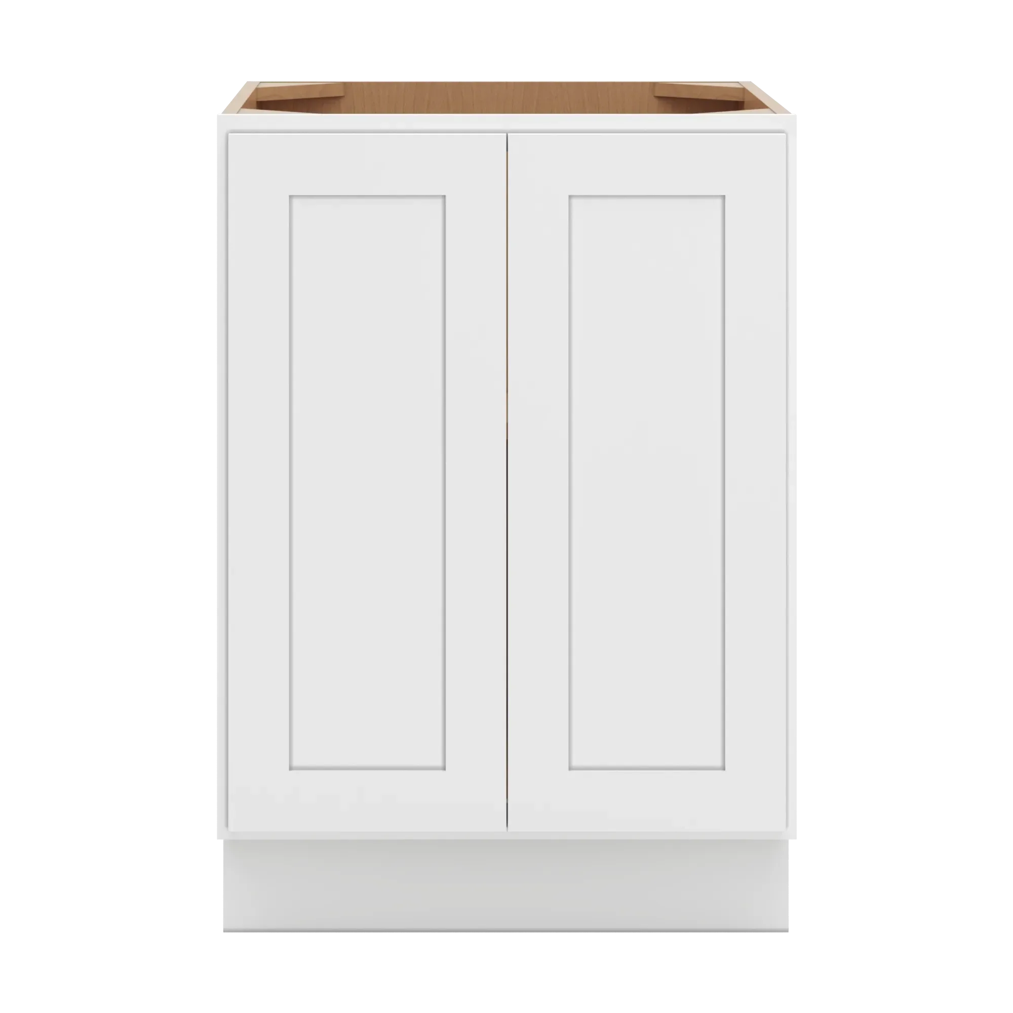 cnc luxor 5 piece white 24 w full height double door base cabinet
