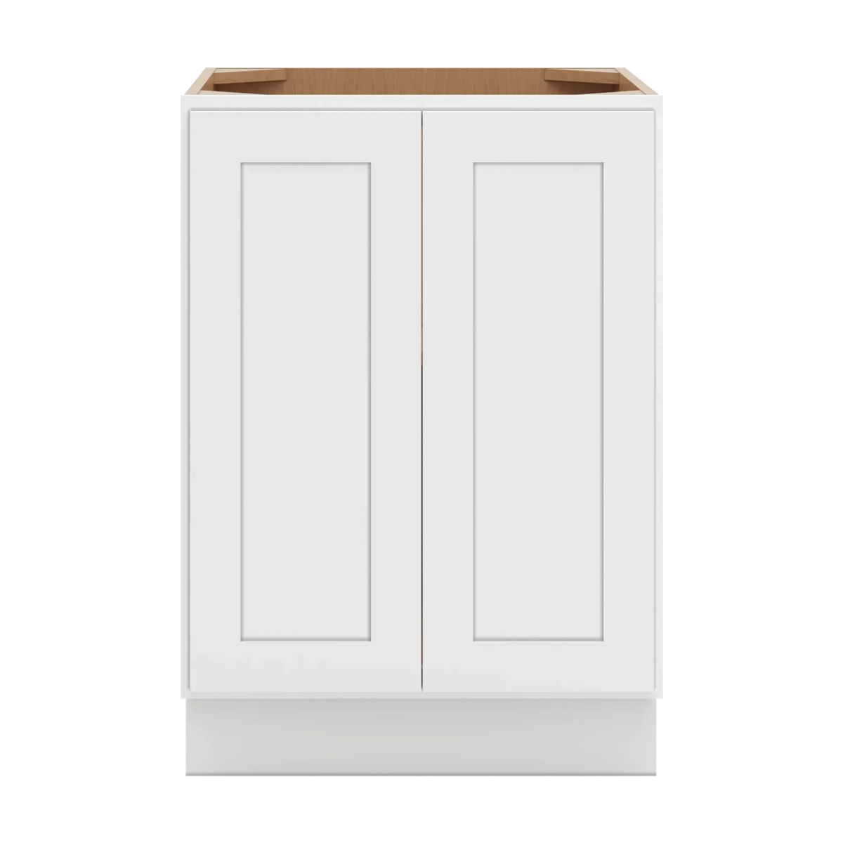 cnc luxor white 24 w full height double door base cabinet