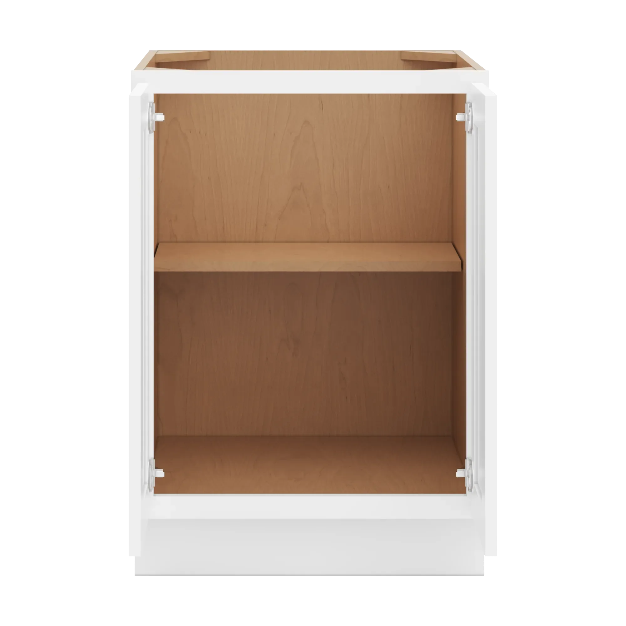 cnc luxor 5 piece white 24 w full height double door base cabinet