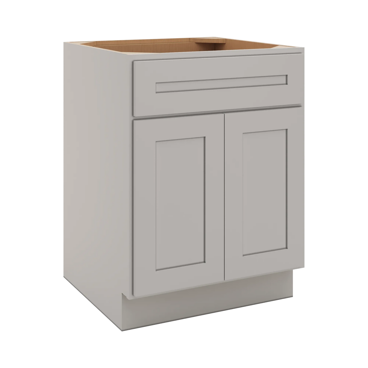 CNC Luxor 5-Piece Misty Grey 24" W X 32 1/2" H  Single Drawer Double Door Base Cabinet