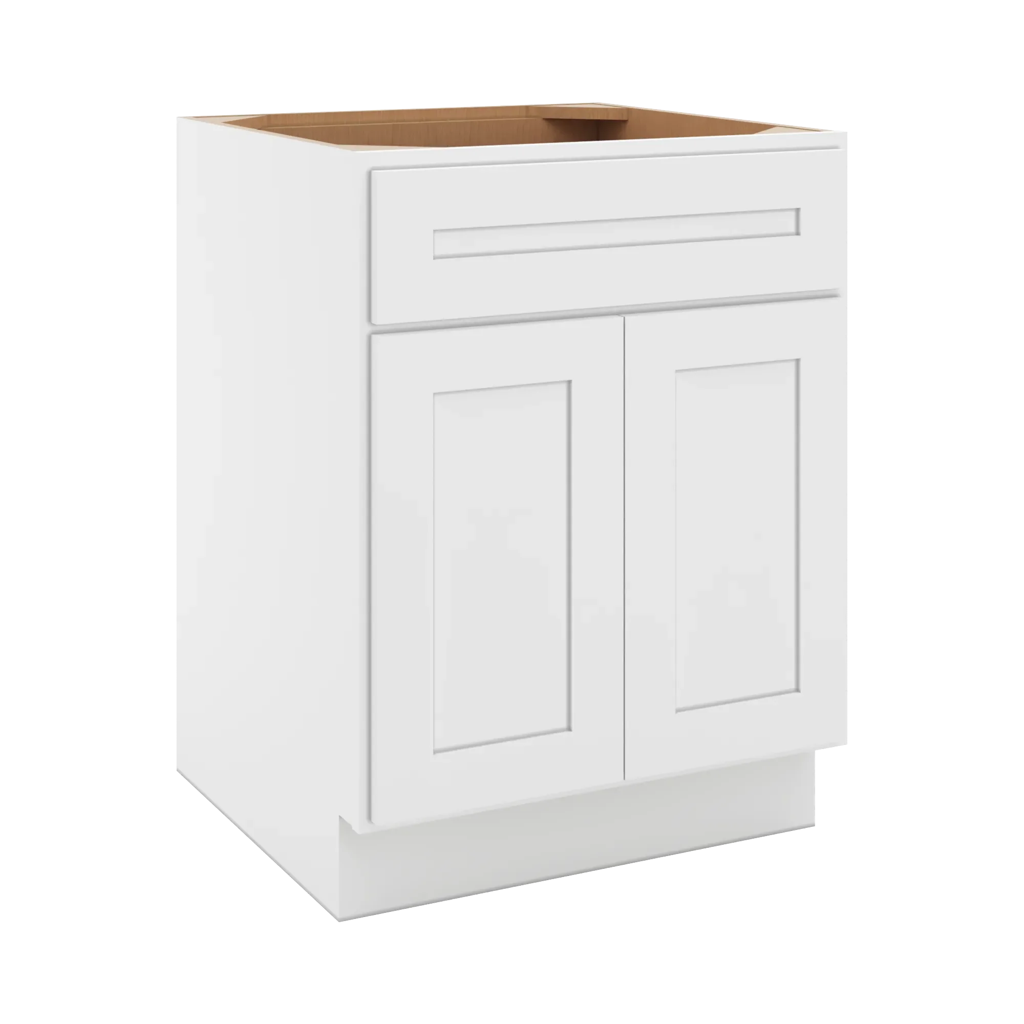 cnc luxor 5 piece white 24 w x 32 1 2 h single drawer double door base cabinet