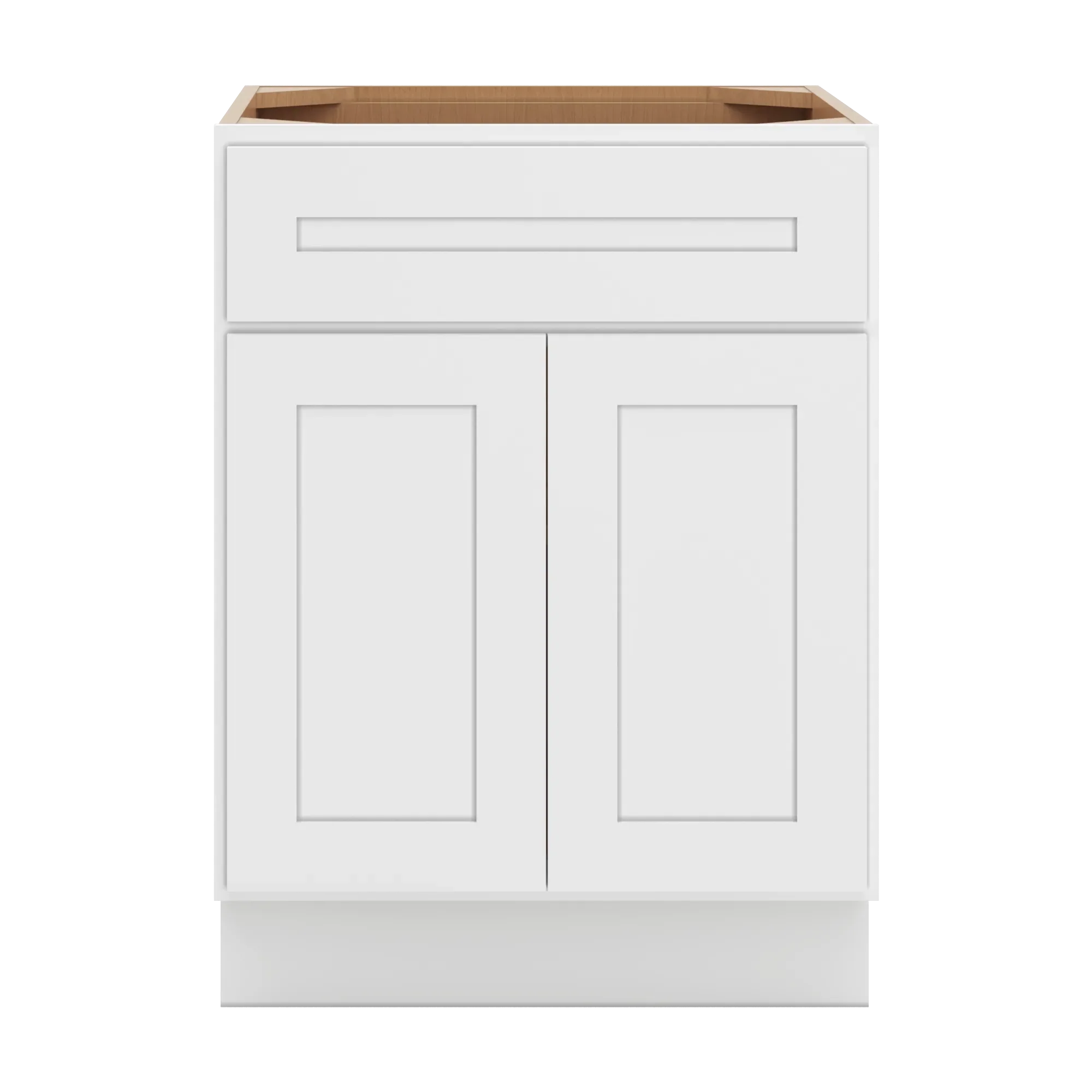cnc luxor 5 piece white 24 w x 32 1 2 h single drawer double door base cabinet