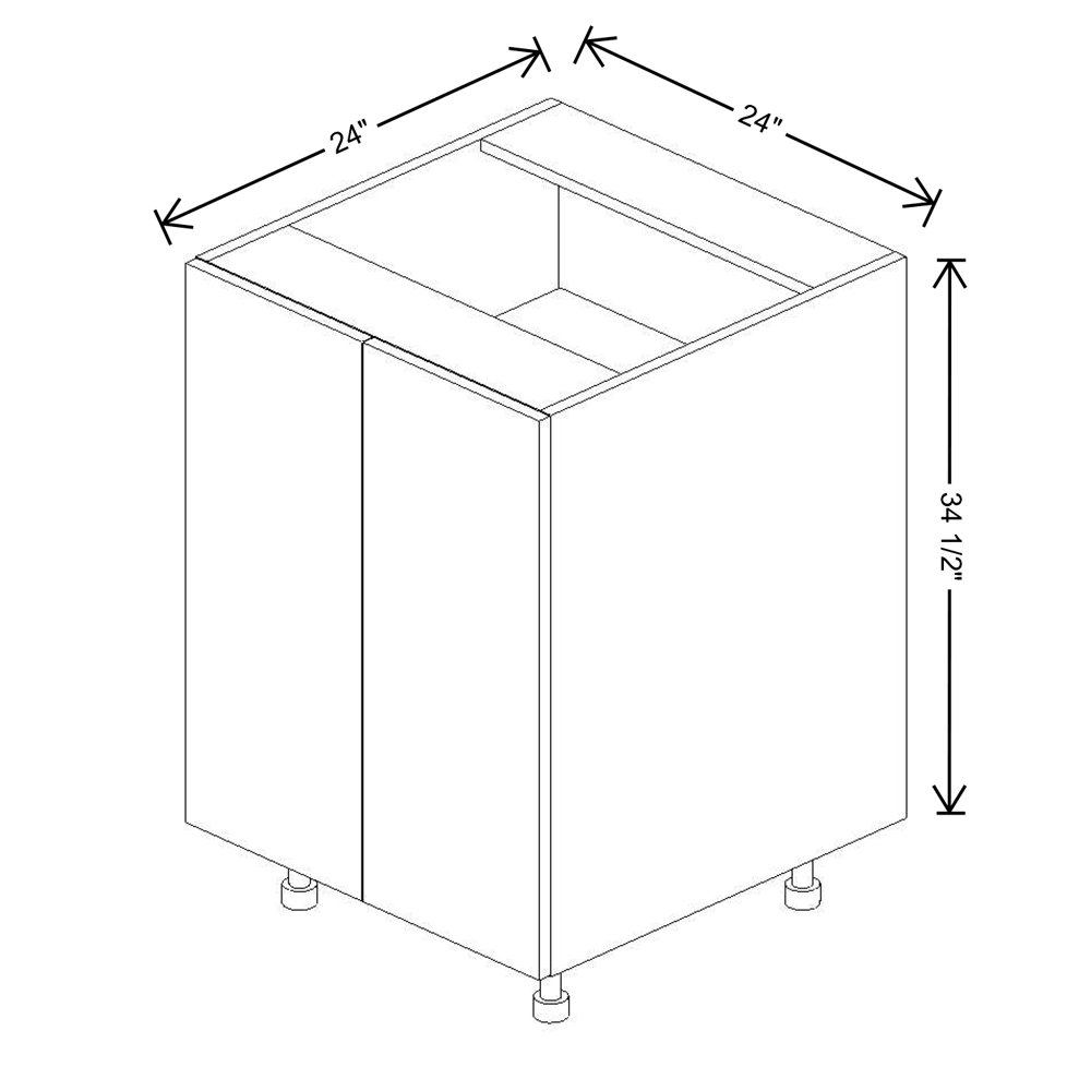 Fabuwood Illume Catalina Como Ash 2 24"W Double Door