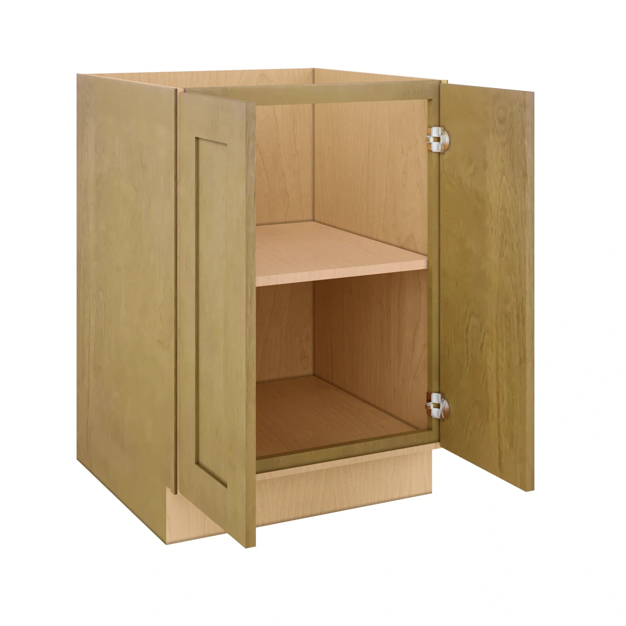 Modernform Cabinet Natural Shaker 24" W X 34 1/2" H X 24" D Full Height Double Door Base Cabinet