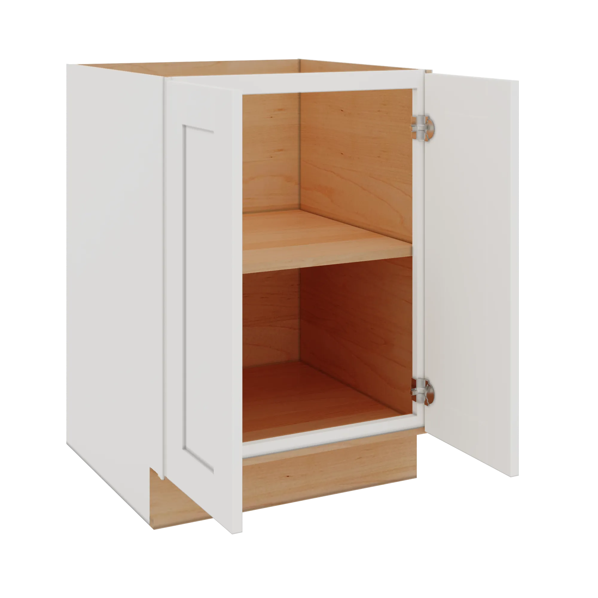 Modernform Cabinet White Shaker 24" W X 34 1/2" H X 24" D Full Height Double Door Base Cabinet