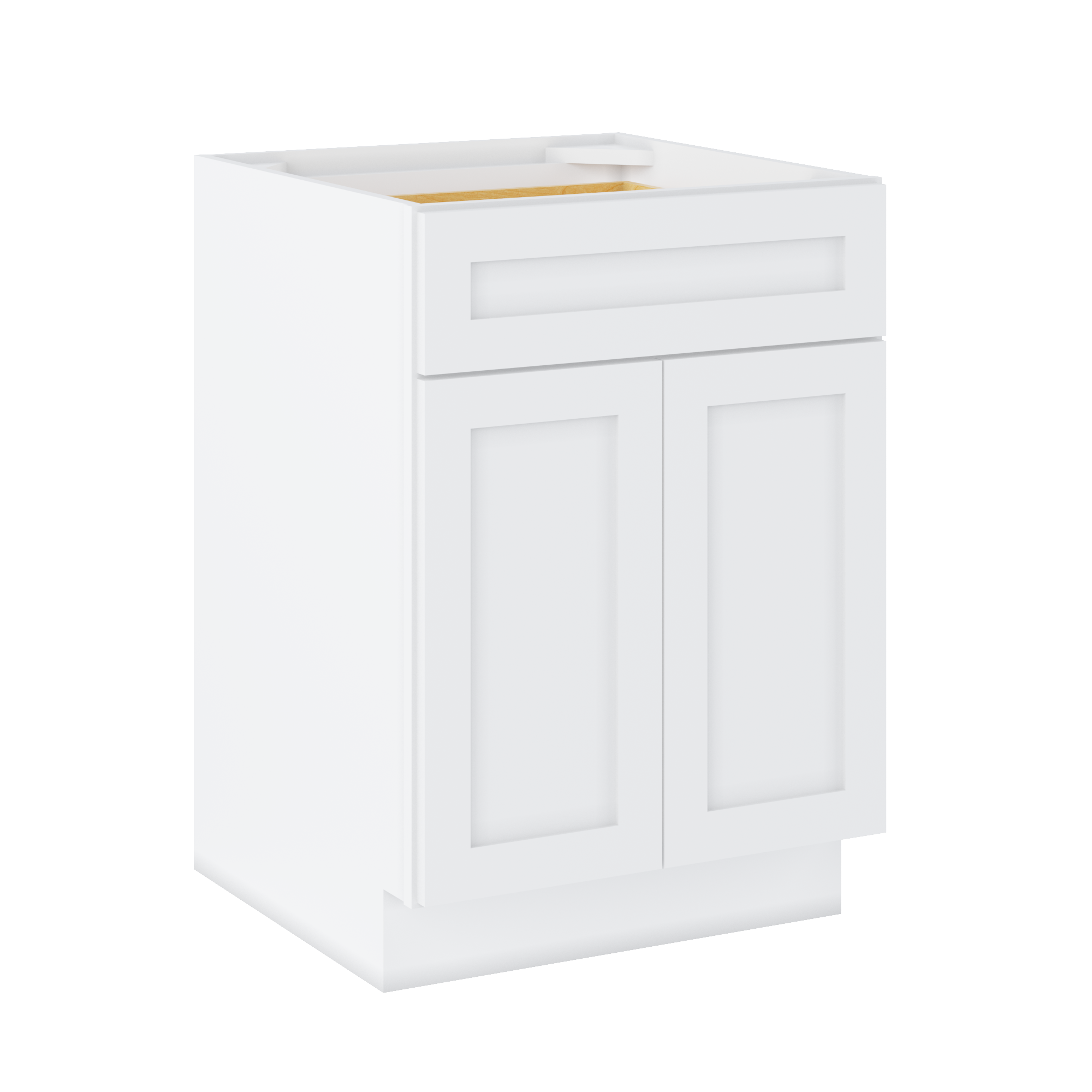 Base Kitchen Cabinet B24 Alpina White LessCare 24 in. width 34.5 in. height 24 in. depth