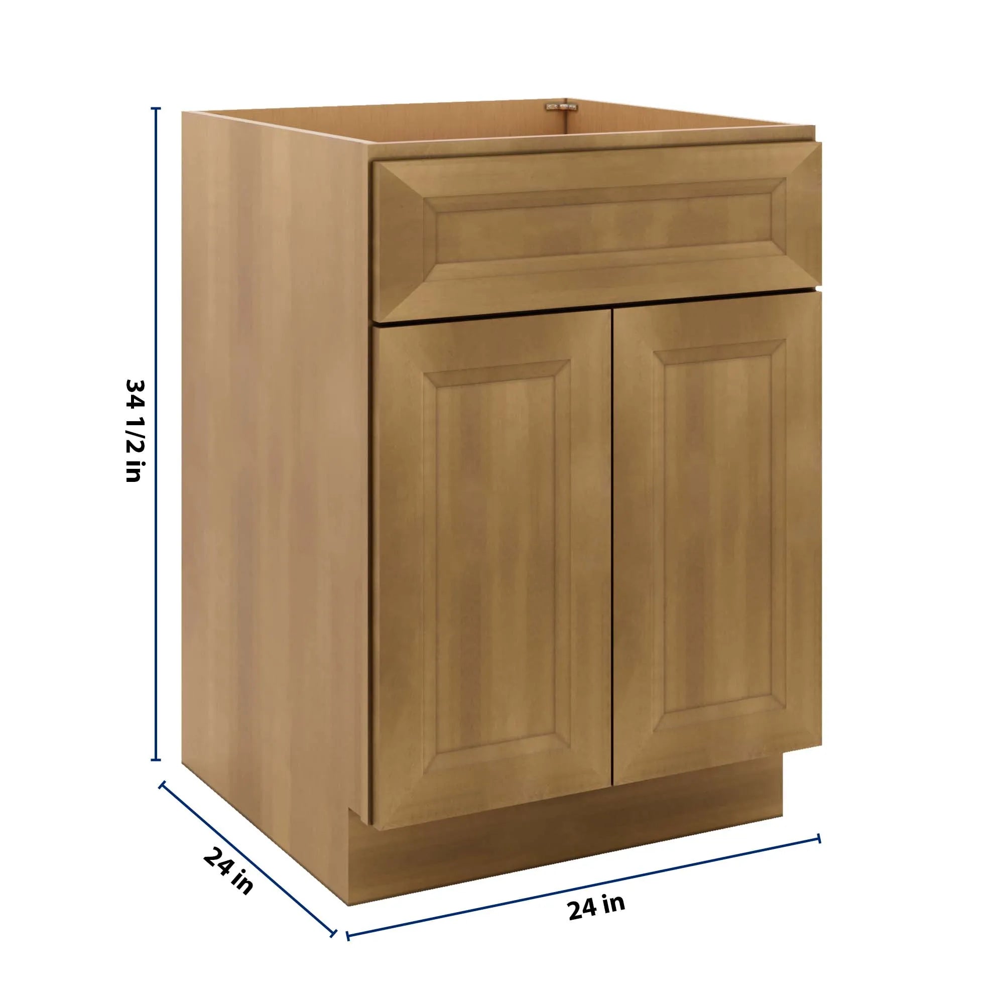J&K Butterscotch B8 Double Door Standard Base Cab - 24" W