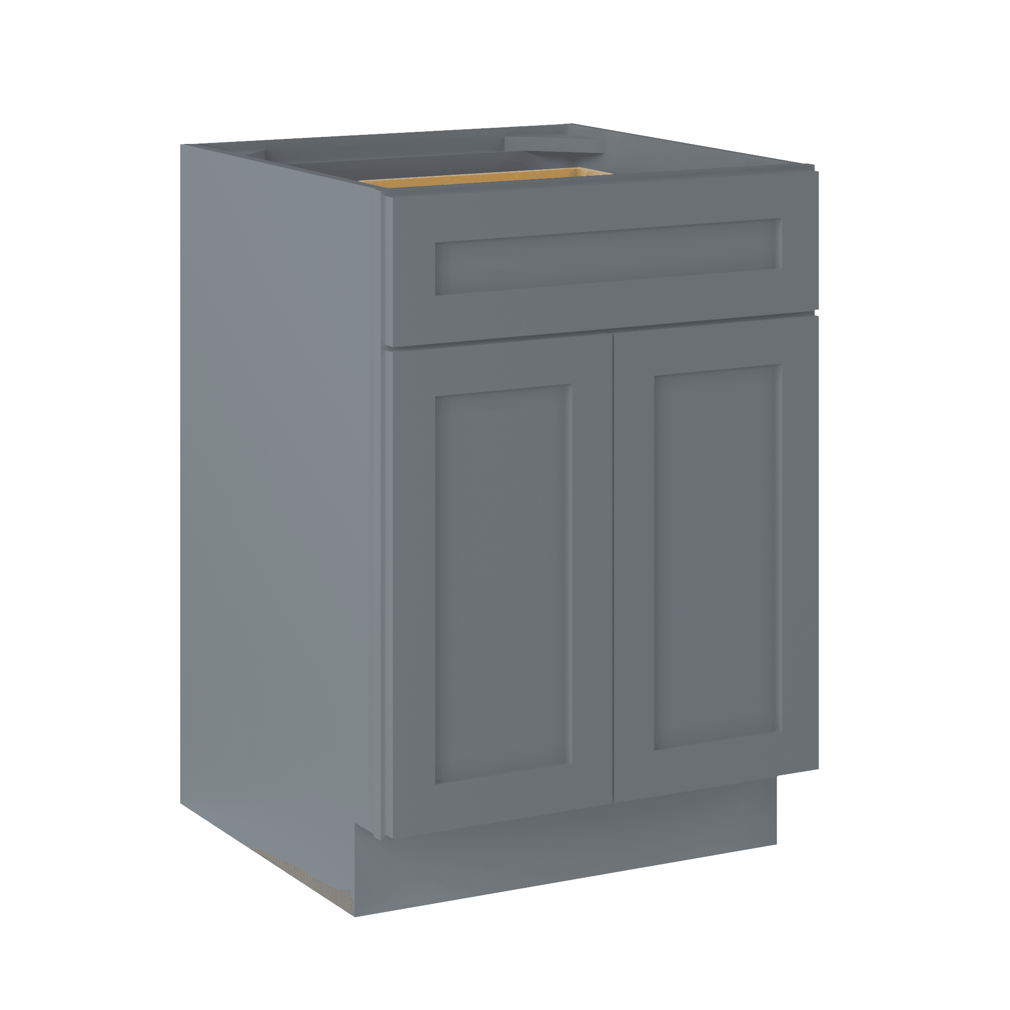 Base Kitchen Cabinet B24 Colonial Gray LessCare 24 in. width 34.5 in. height 24 in. depth