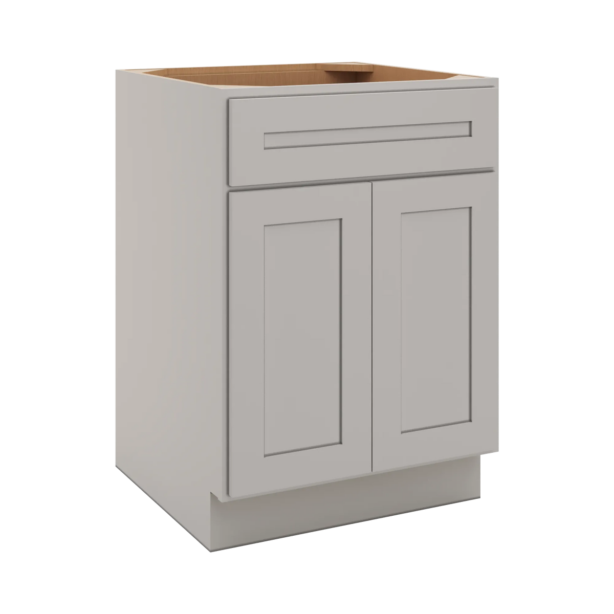 CNC Luxor 5-Piece Misty Grey 24" W 1 Drawer Double Door Base Cabinet