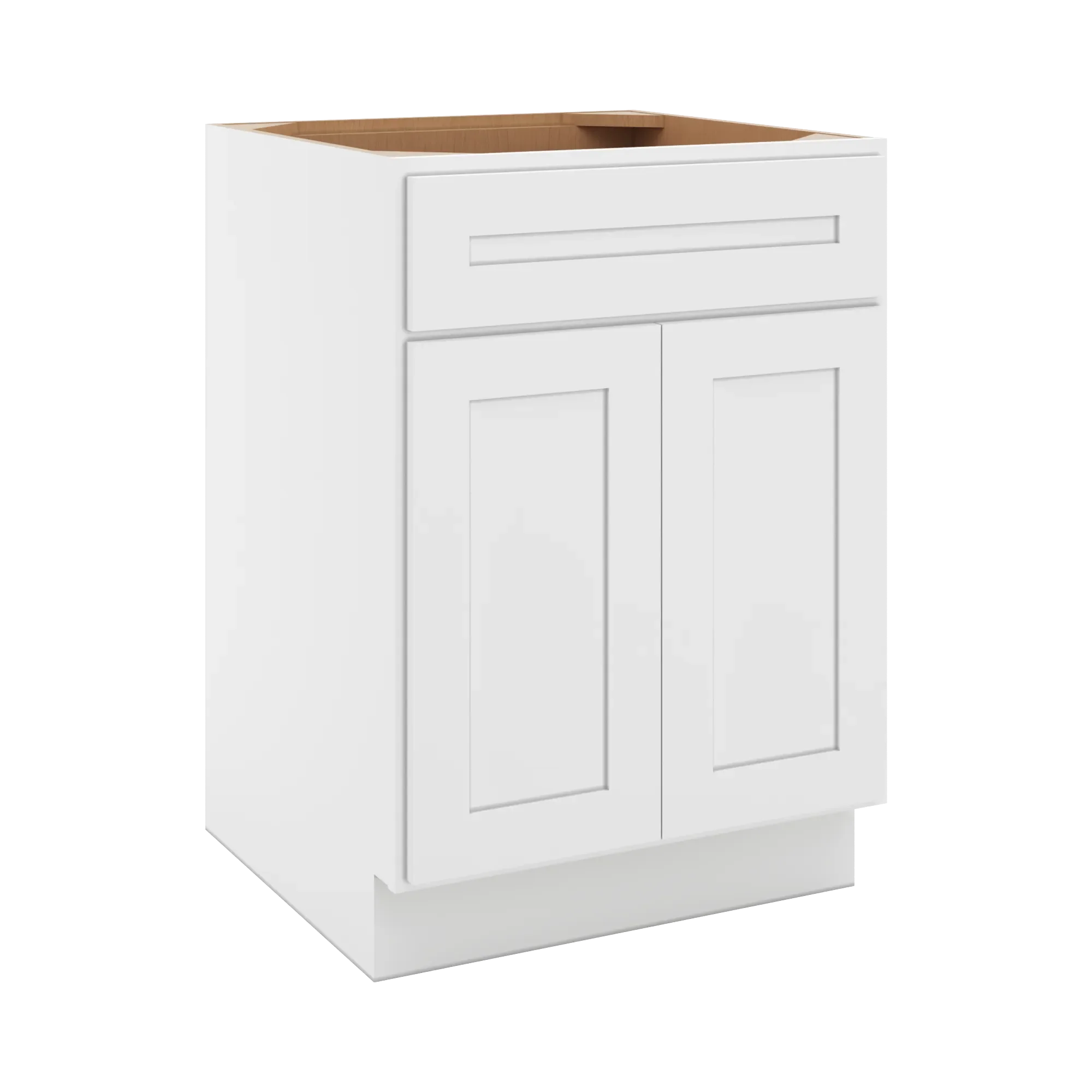 cnc luxor 5 piece white 24 w 1 drawer double door base cabinet