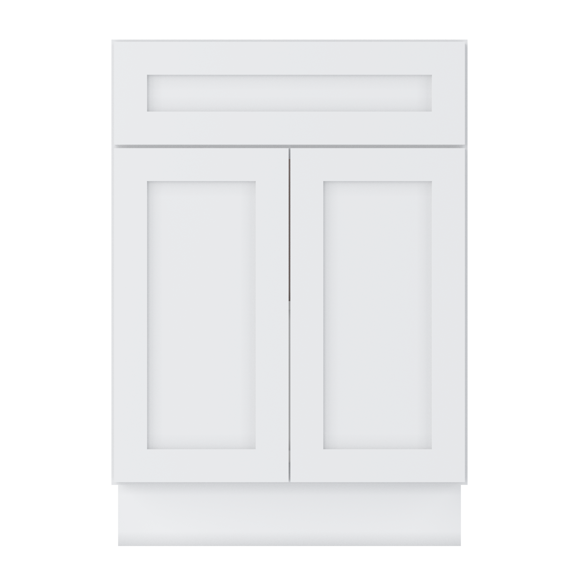 Base Kitchen Cabinet B24 Alpina White LessCare 24 in. width 34.5 in. height 24 in. depth