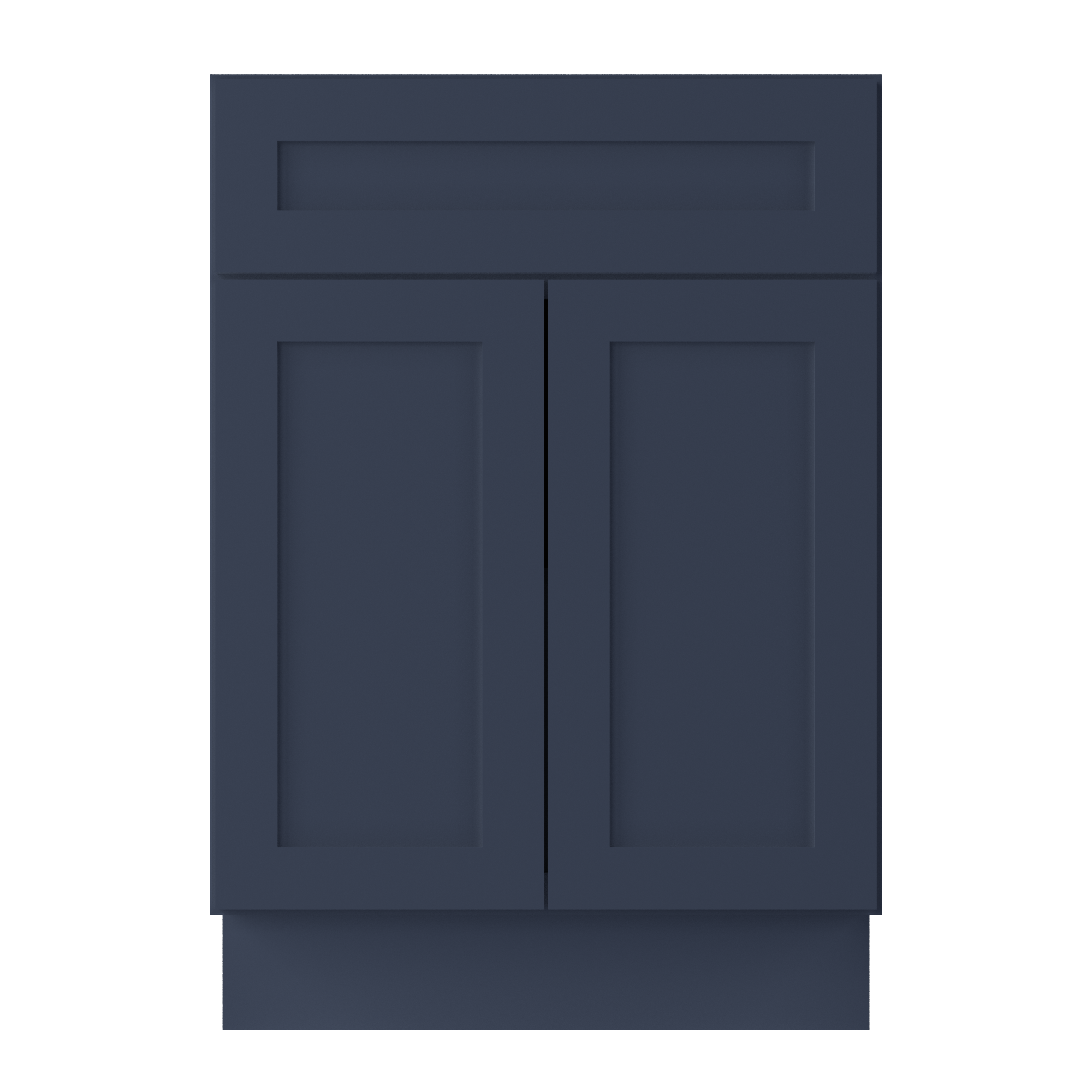 Base Kitchen Cabinet B24 Danbury Blue LessCare 24 in. width 34.5 in. height 24 in. depth