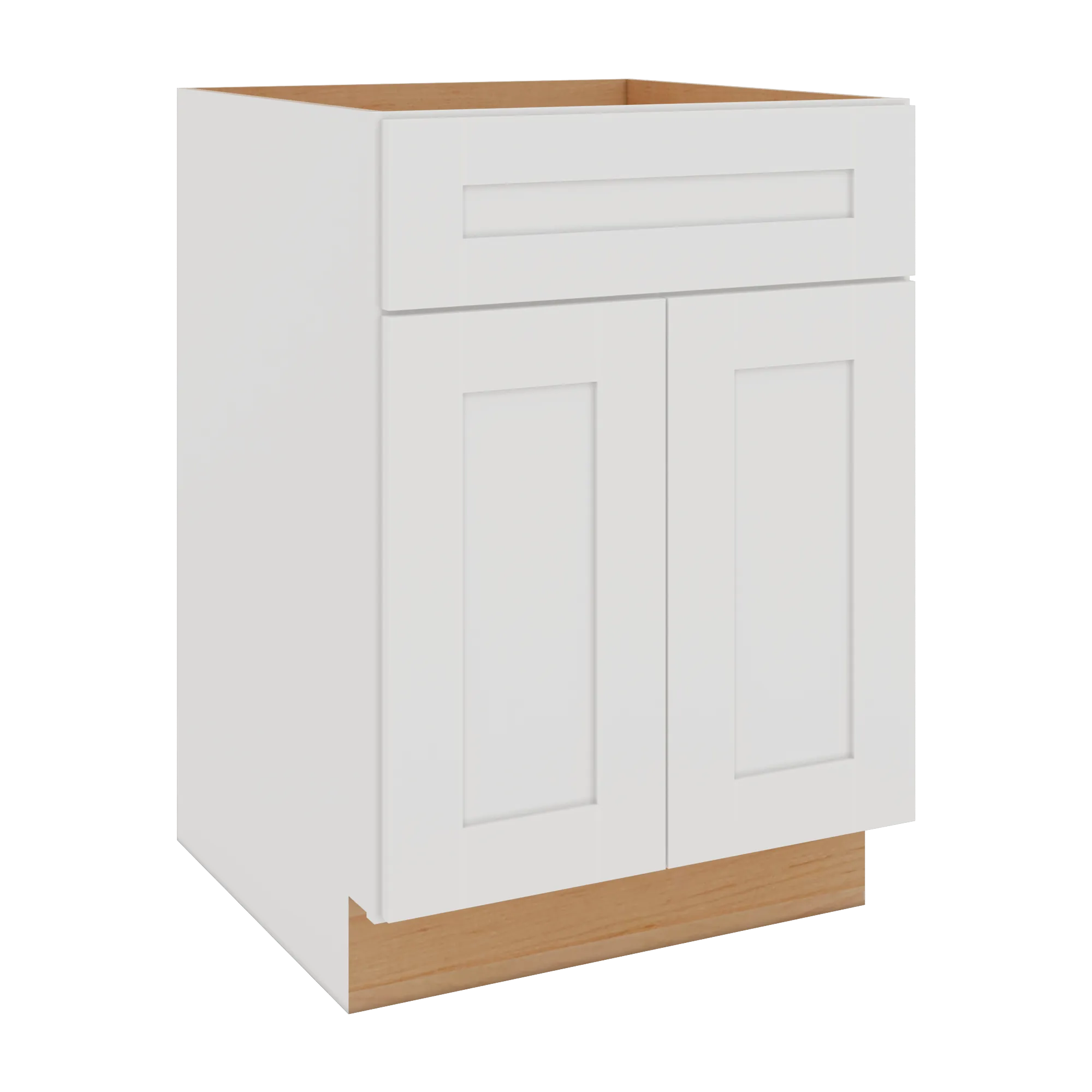 Modernform Cabinet White Shaker 24" W X 34 1/2" H X 24" D Double Door Base Cabinet
