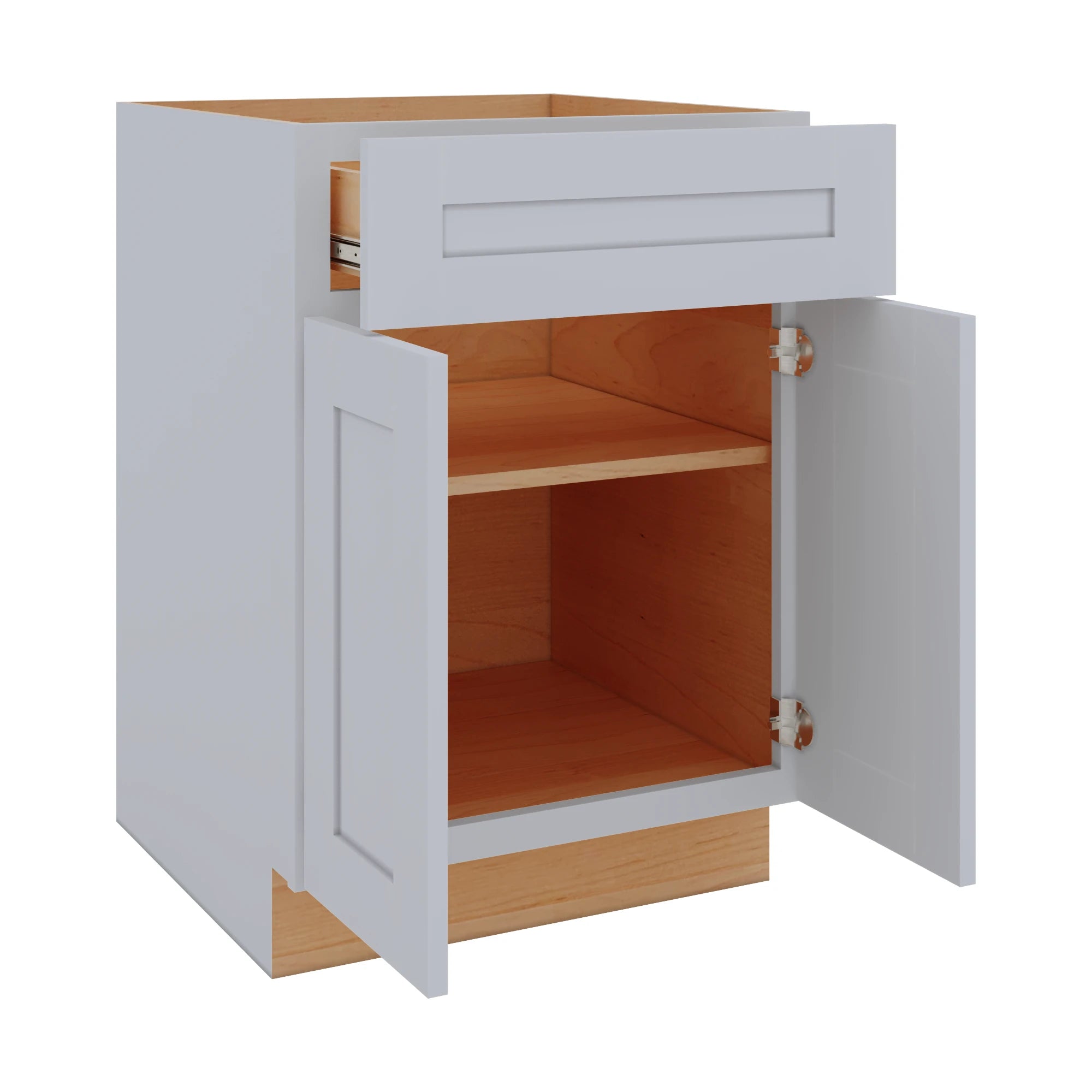 Modernform Cabinet Grey Shaker 24" W X 34 1/2" H X 24" D Double Door Base Cabinet